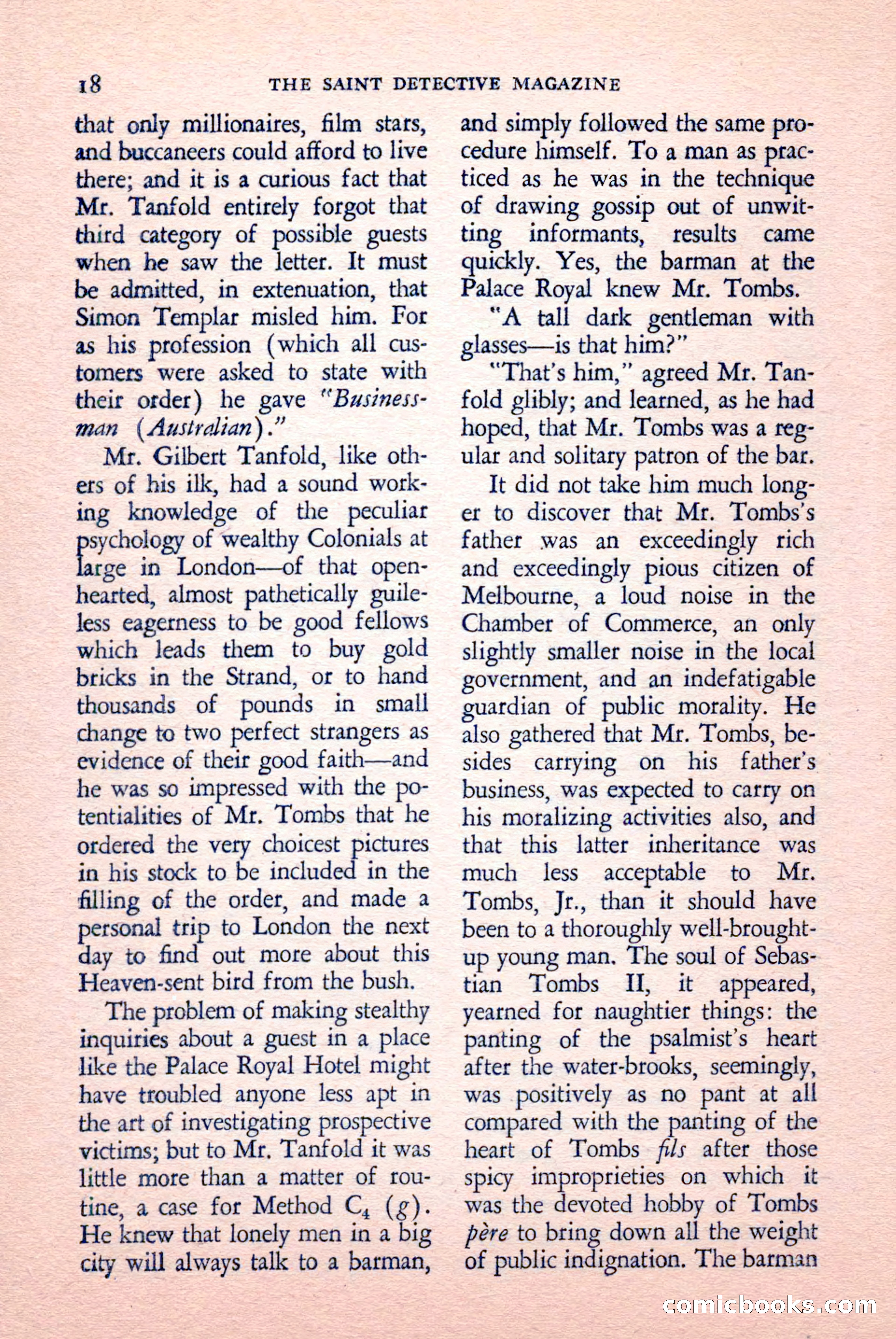 The Saint Detective Magazine, May 1958 — page 20 of 132