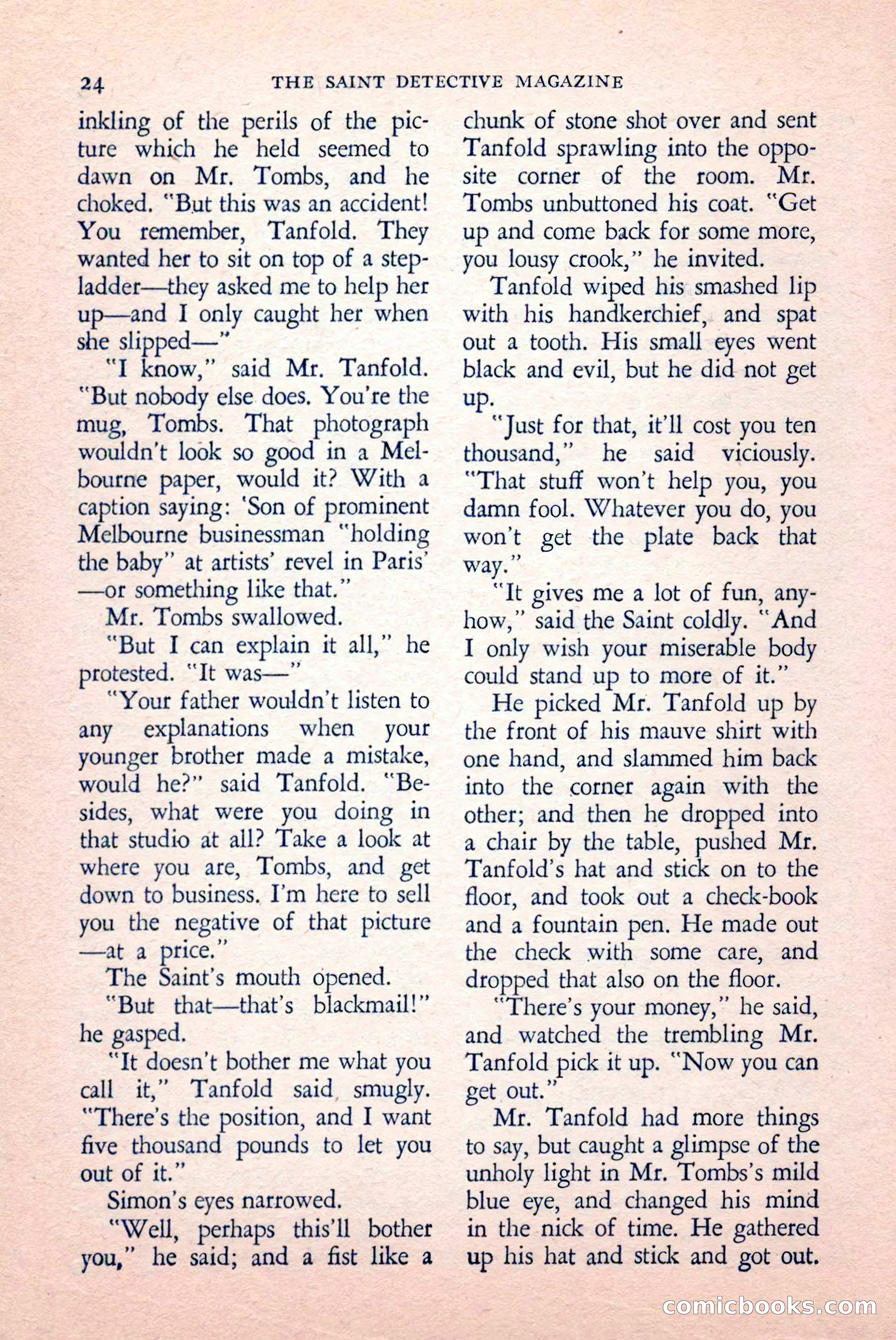 The Saint Detective Magazine, May 1958 — page 26 of 132
