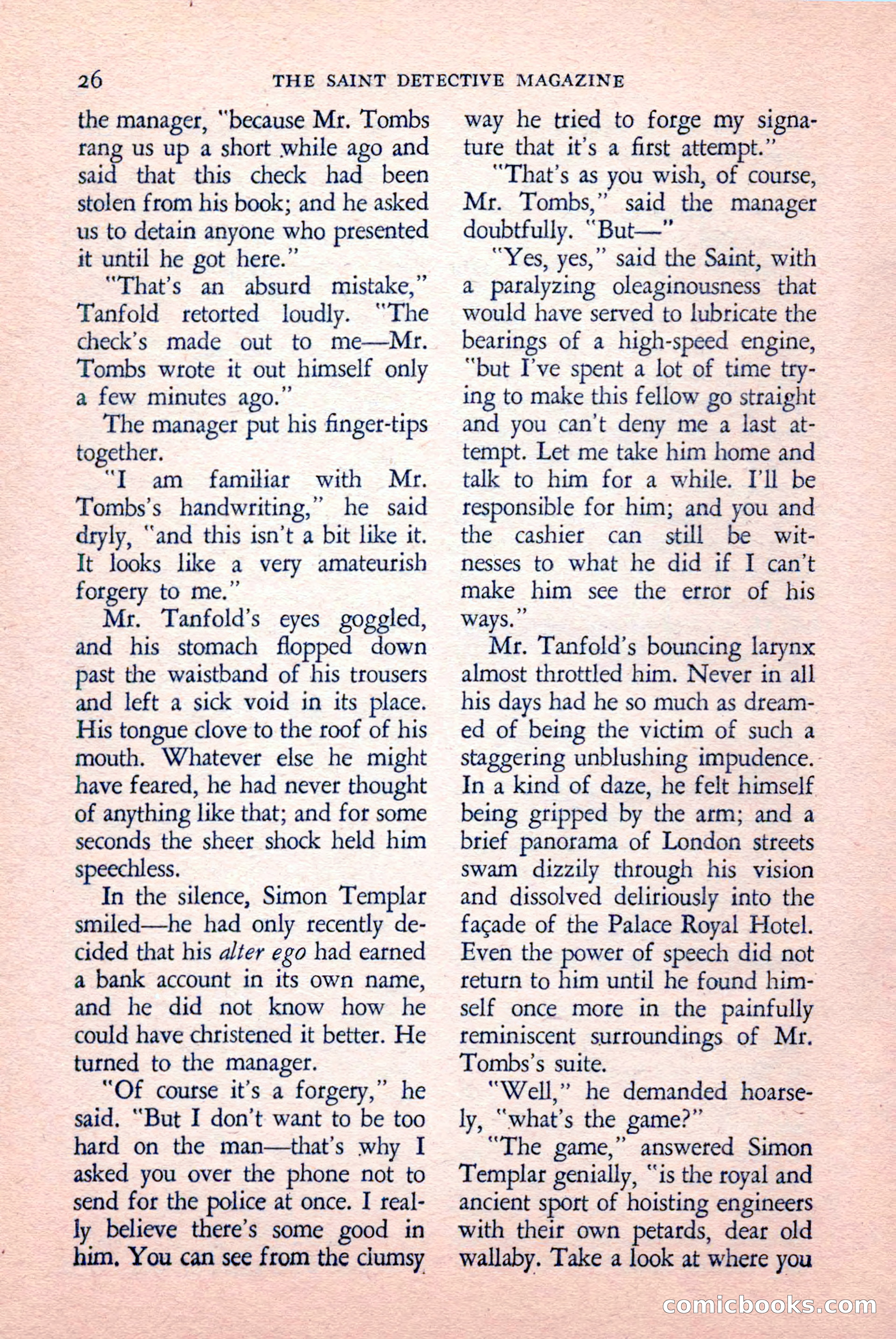 The Saint Detective Magazine, May 1958 — page 28 of 132