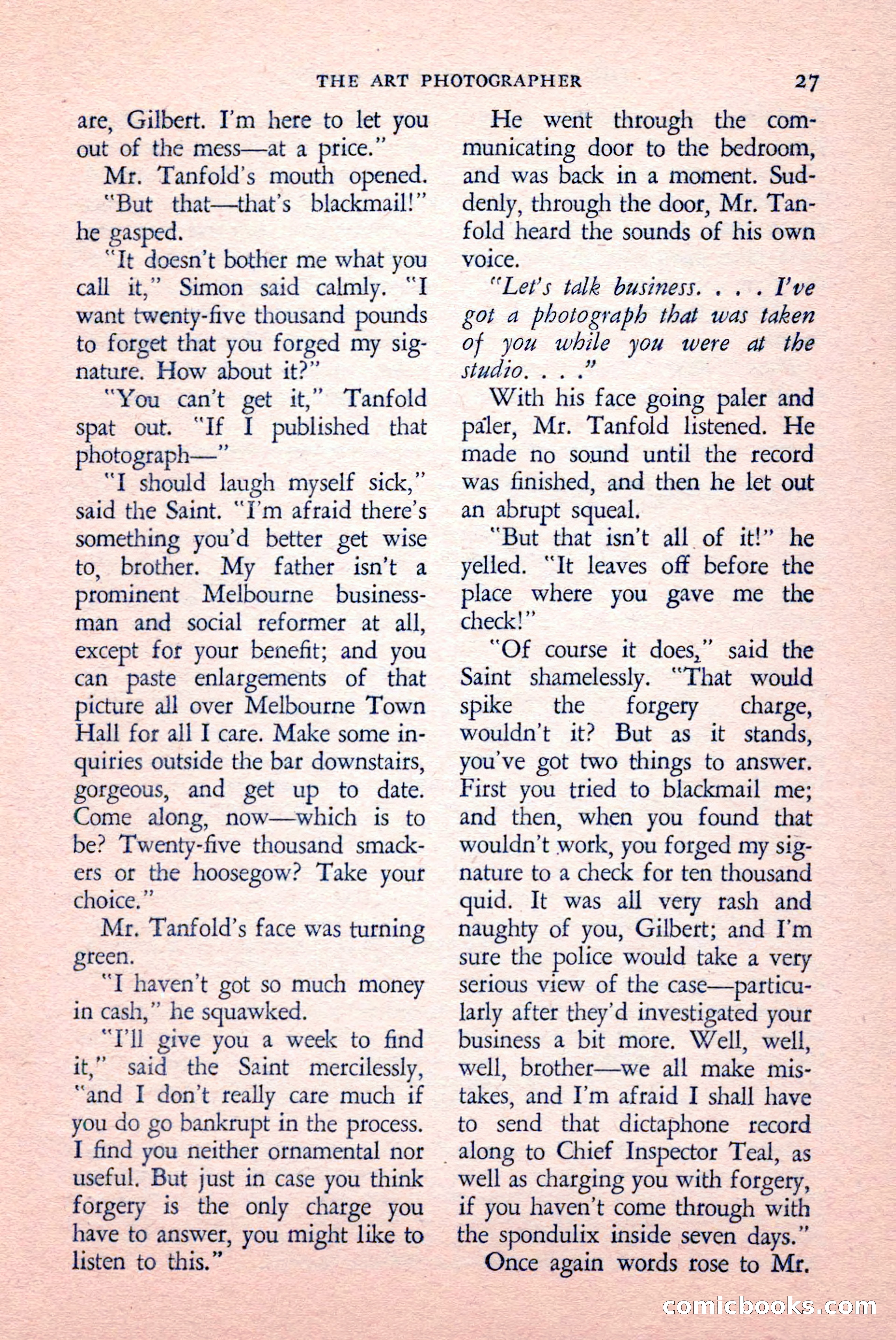 The Saint Detective Magazine, May 1958 — page 29 of 132