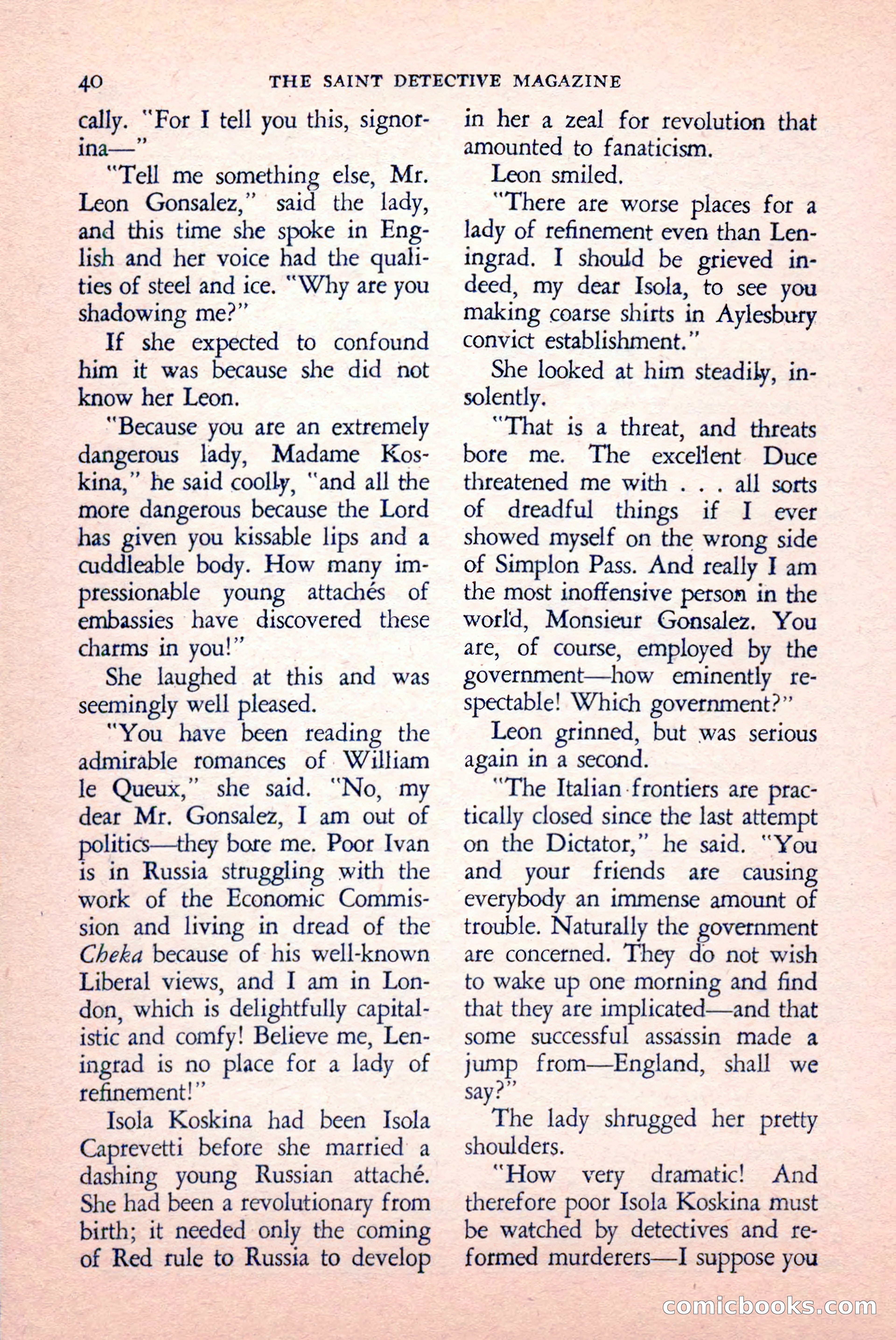 The Saint Detective Magazine, May 1958 — page 42 of 132