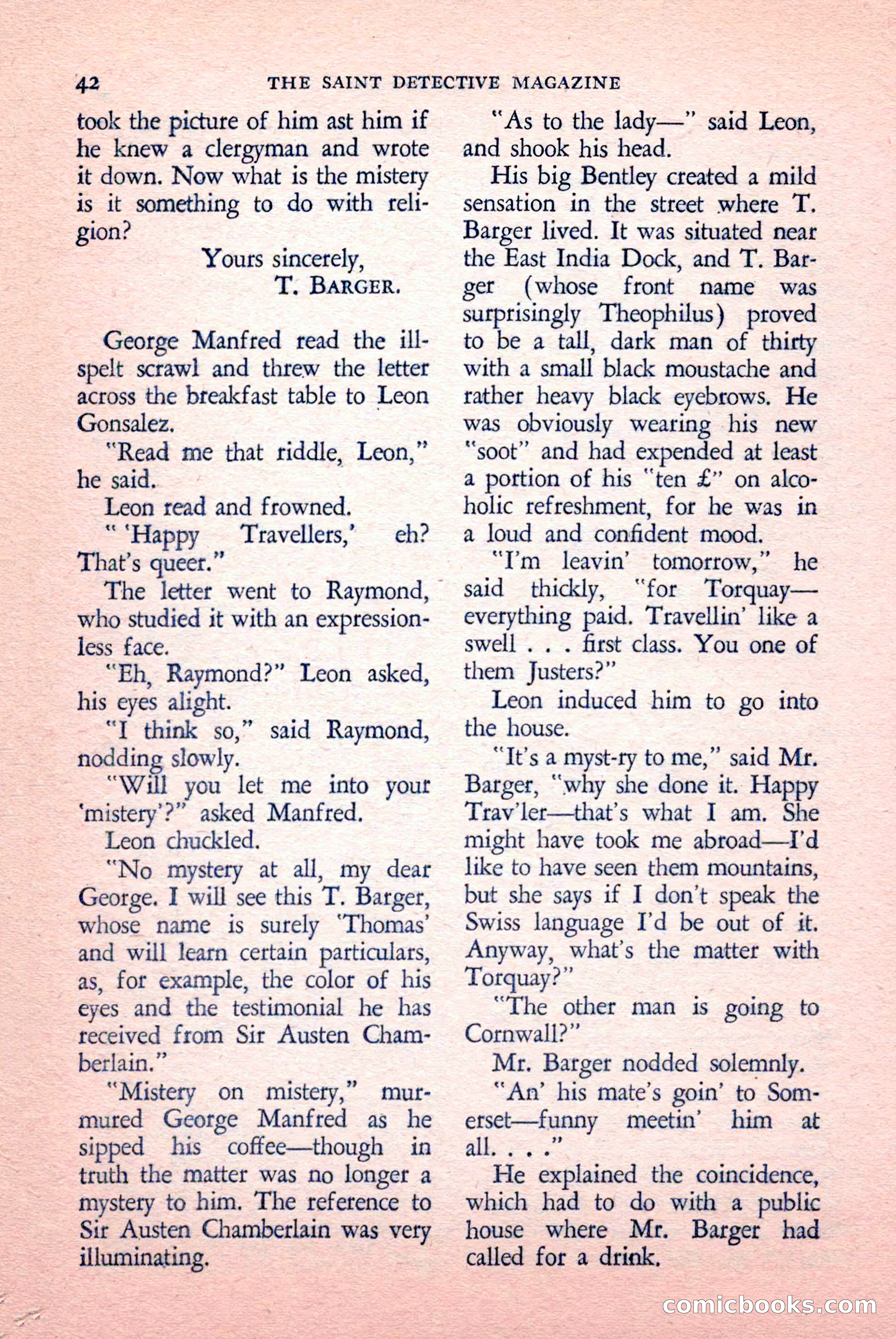 The Saint Detective Magazine, May 1958 — page 44 of 132