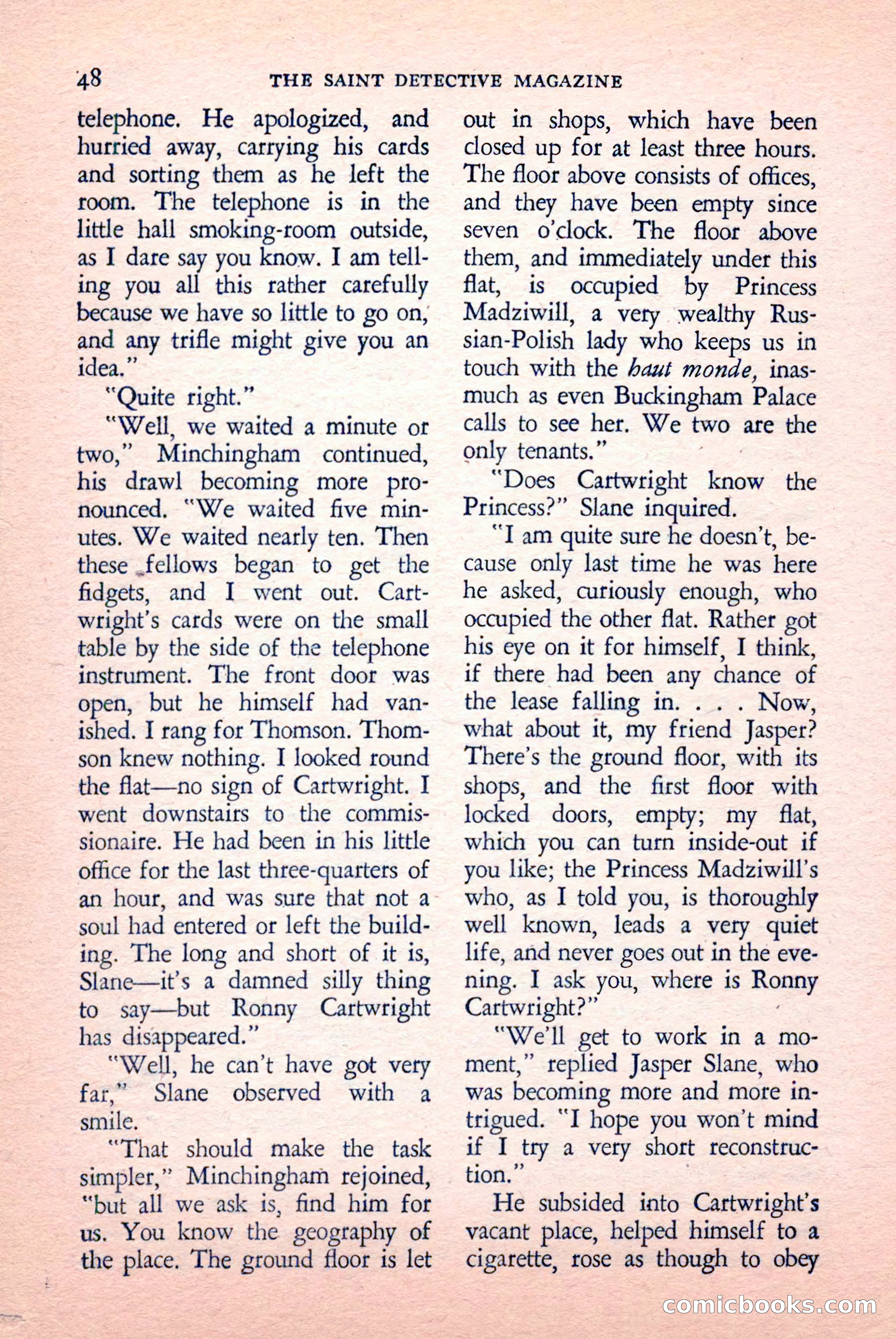 The Saint Detective Magazine, May 1958 — page 50 of 132