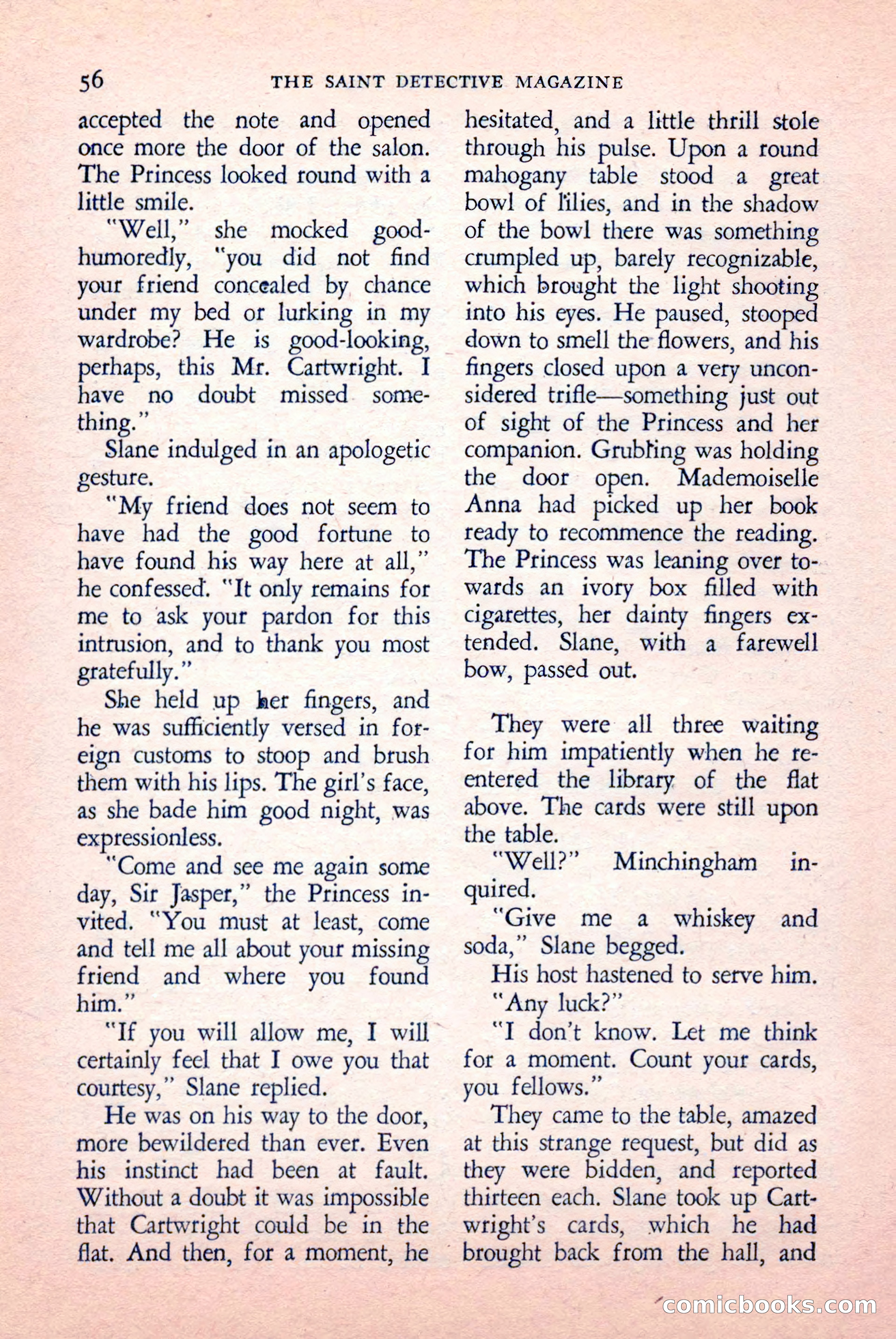 The Saint Detective Magazine, May 1958 — page 58 of 132