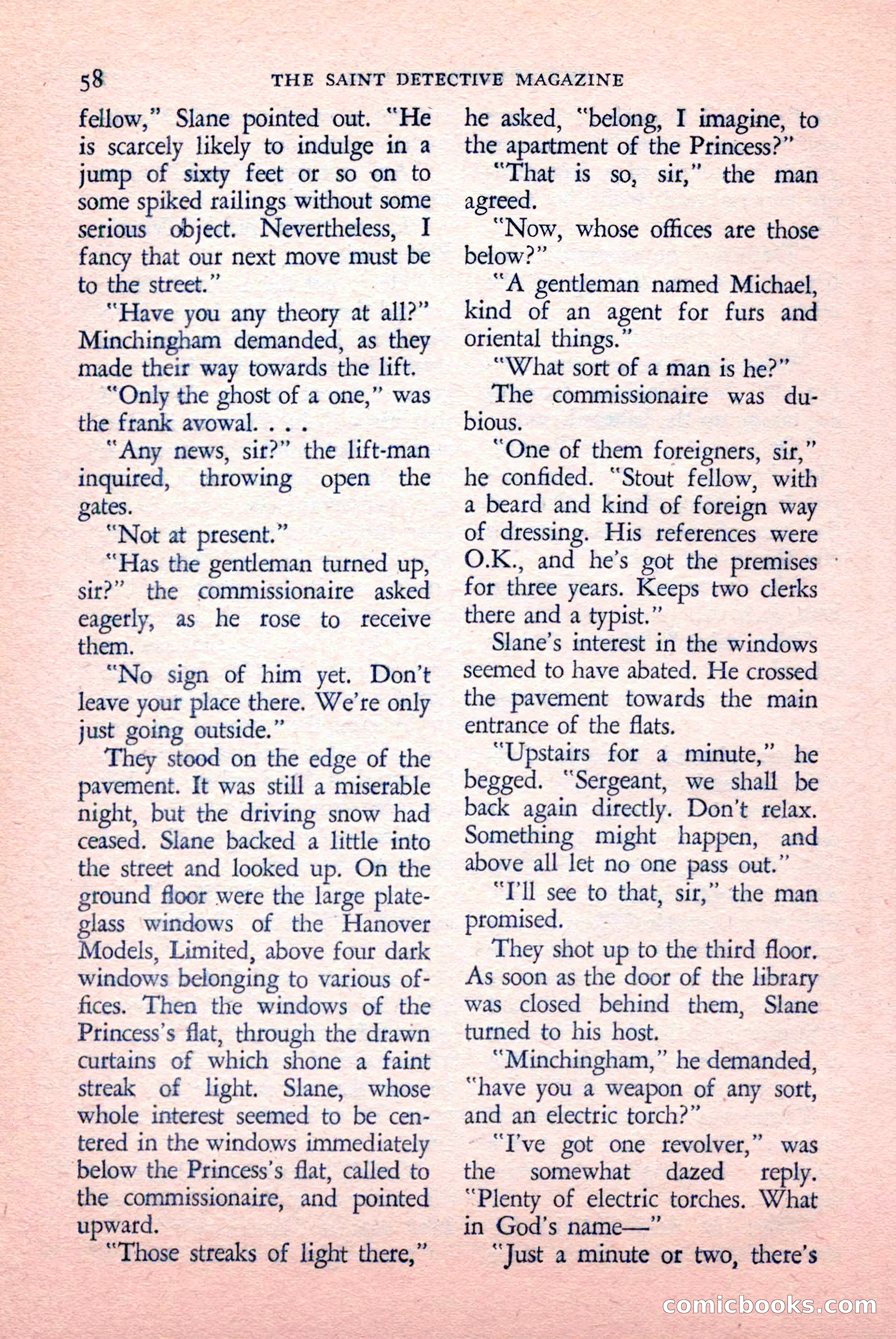 The Saint Detective Magazine, May 1958 — page 60 of 132