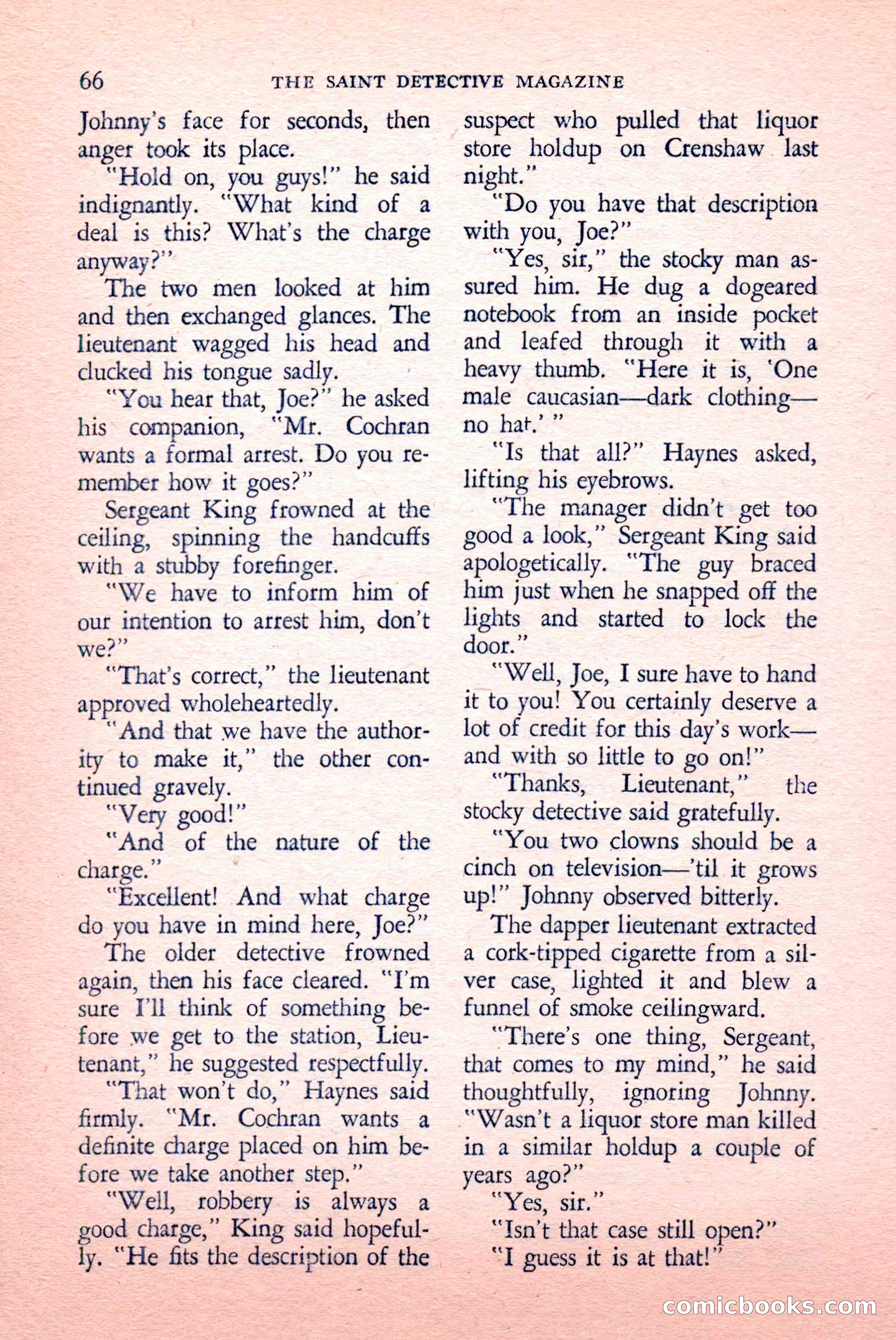 The Saint Detective Magazine, May 1958 — page 68 of 132