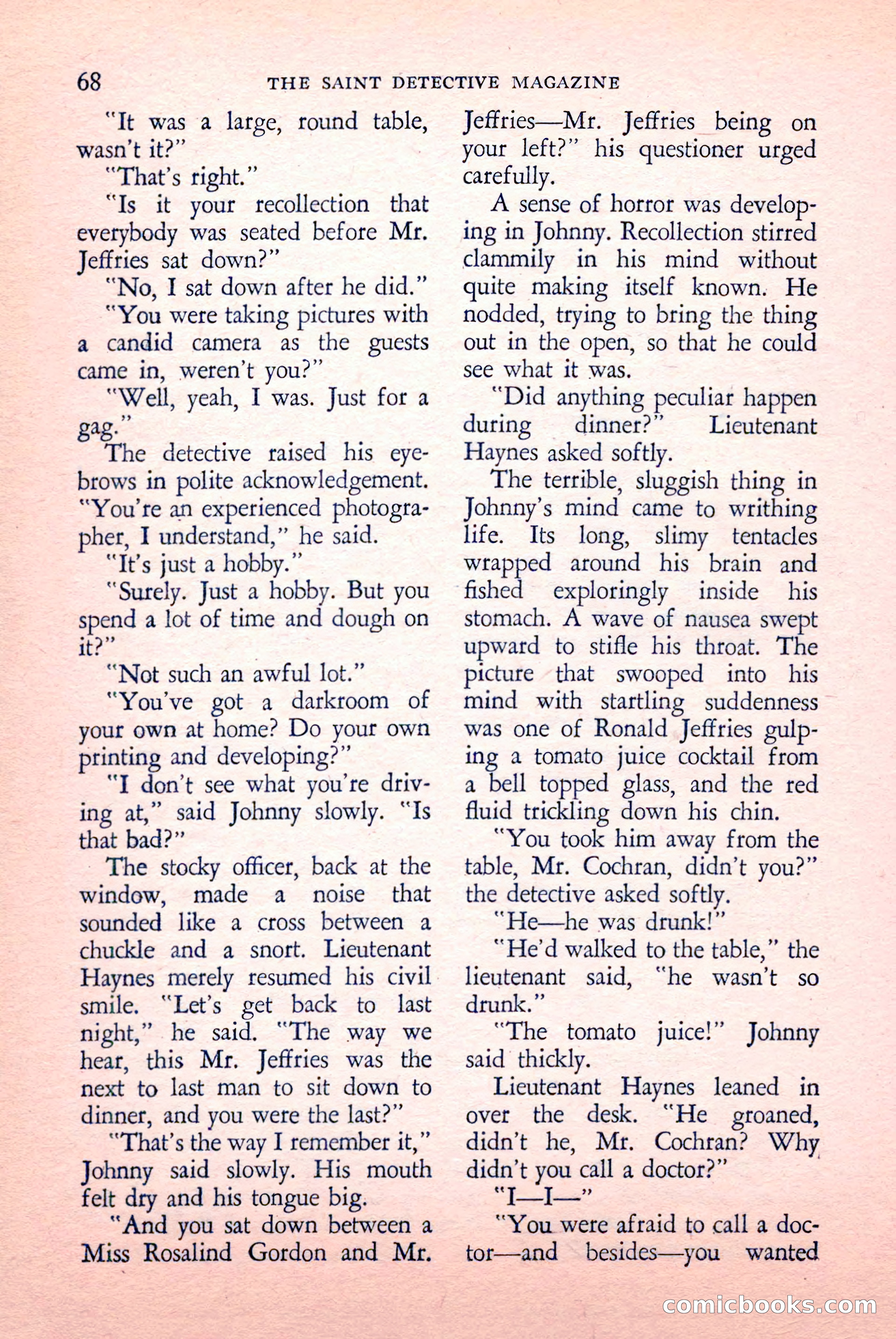 The Saint Detective Magazine, May 1958 — page 70 of 132