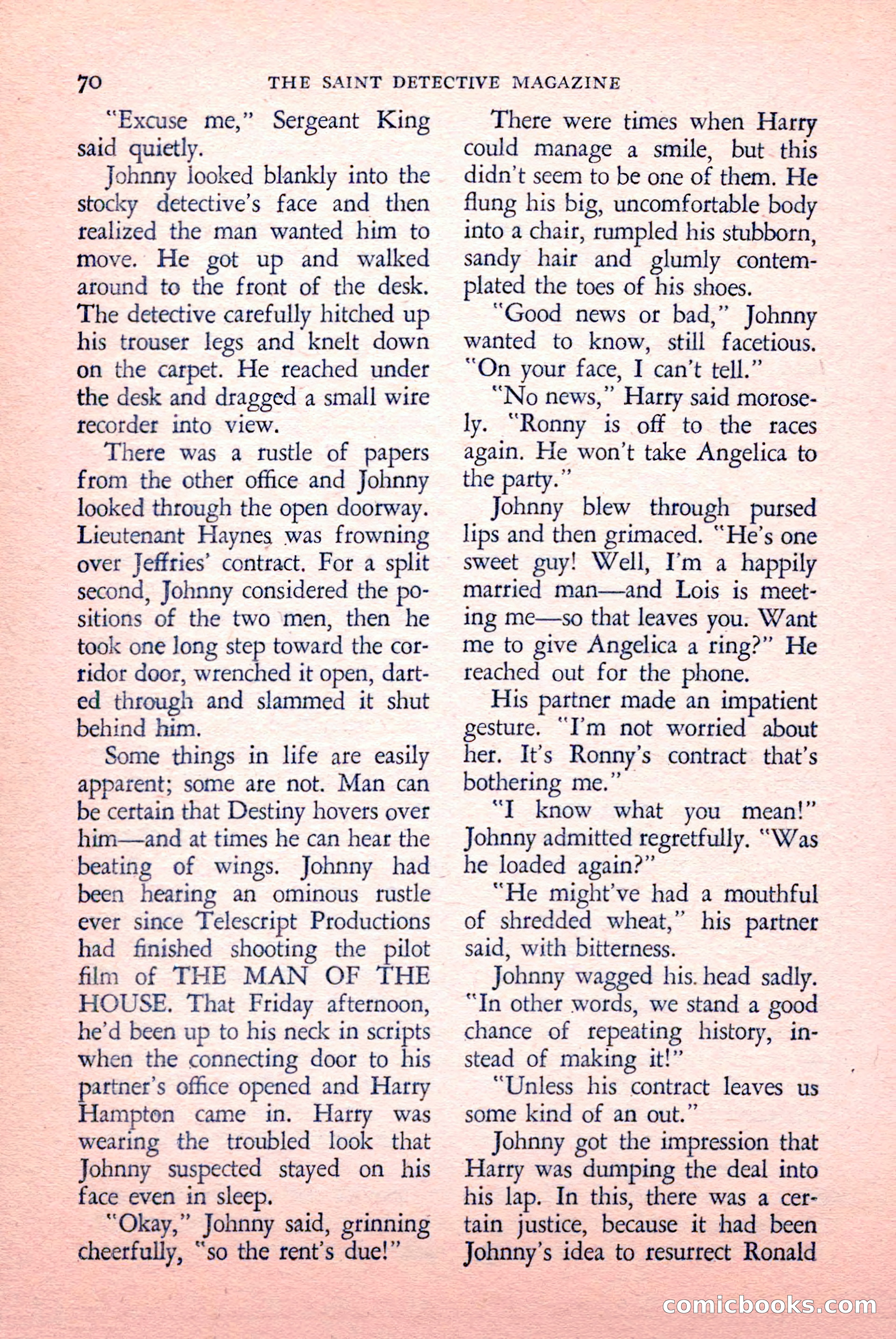 The Saint Detective Magazine, May 1958 — page 72 of 132