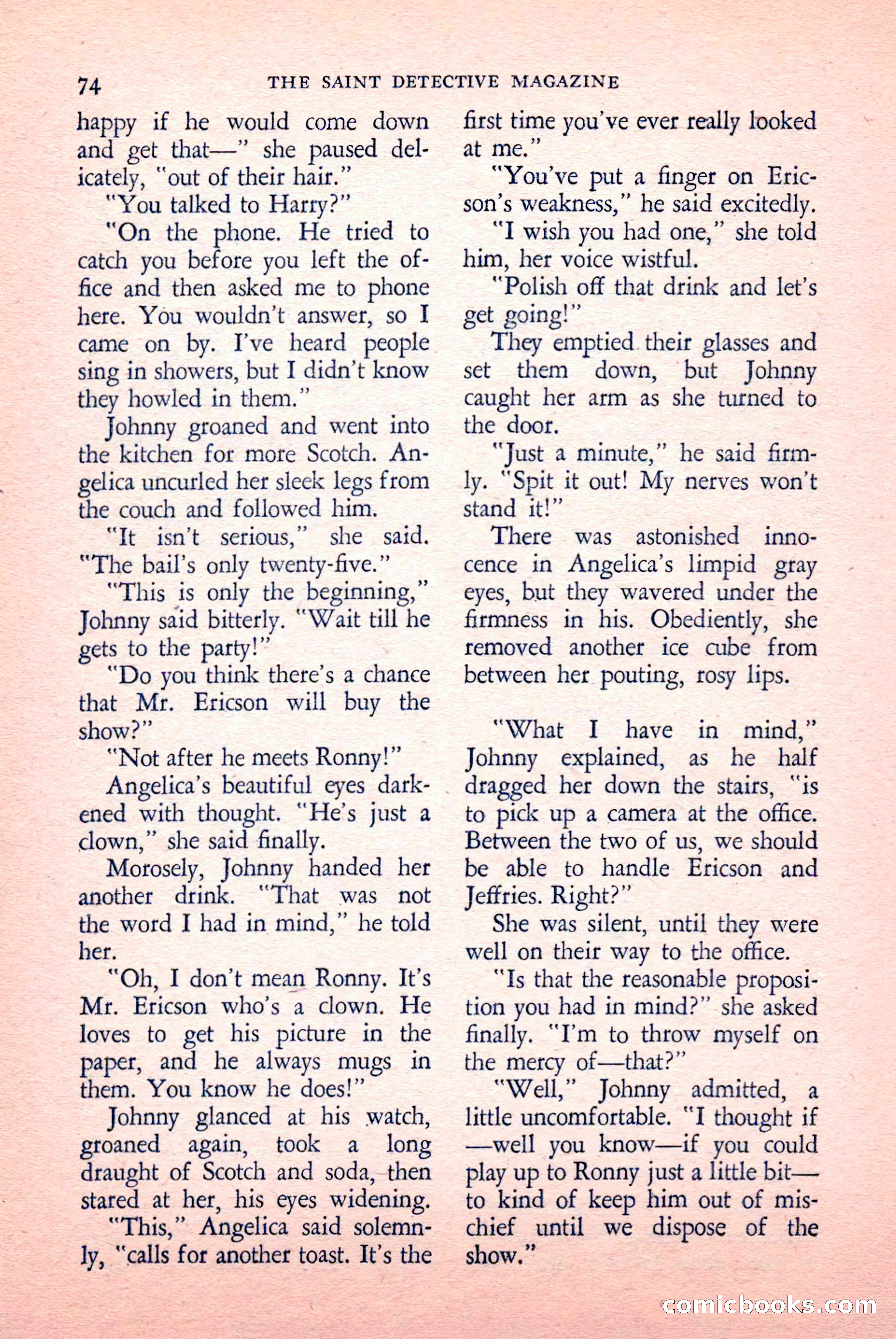 The Saint Detective Magazine, May 1958 — page 76 of 132