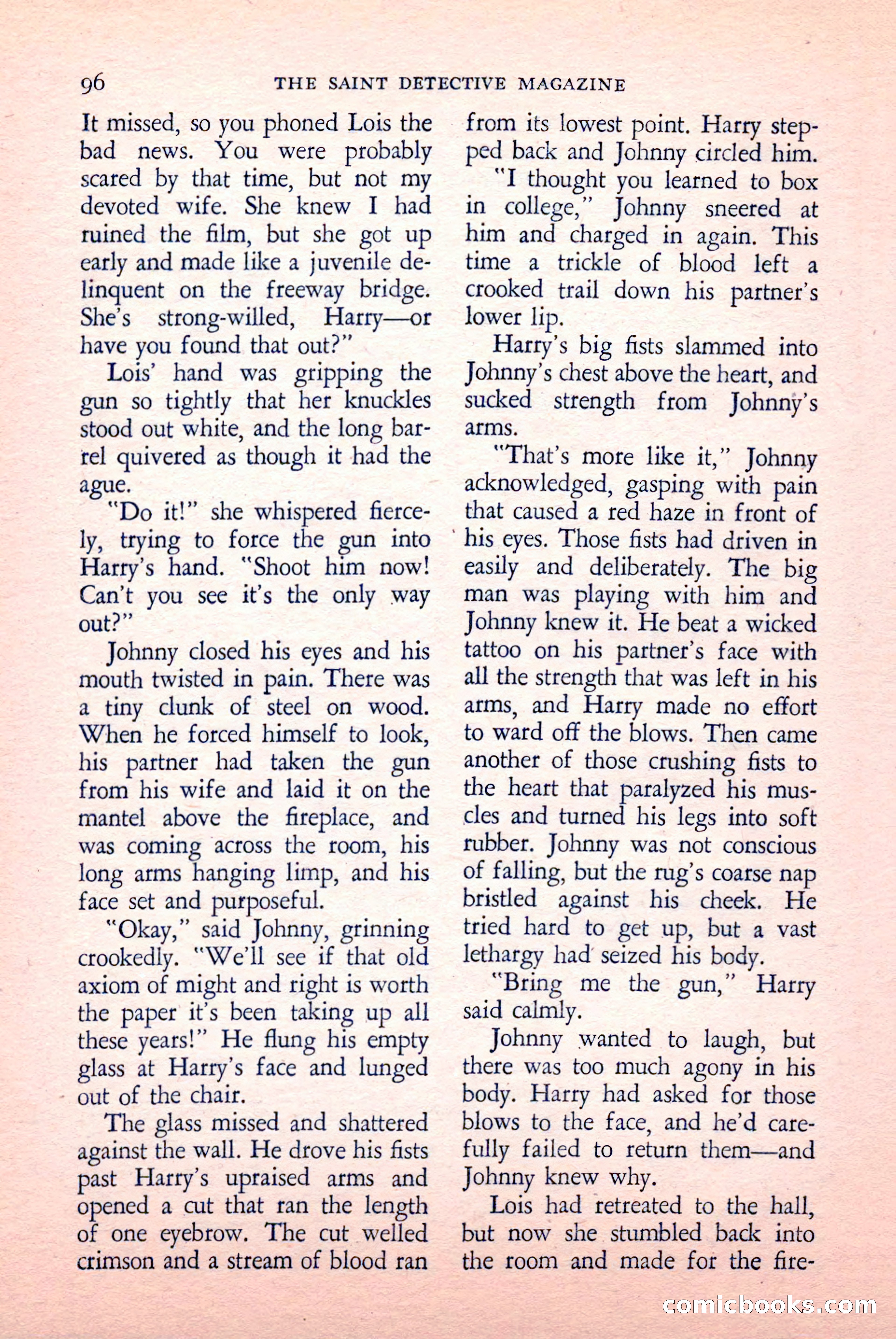 The Saint Detective Magazine, May 1958 — page 98 of 132