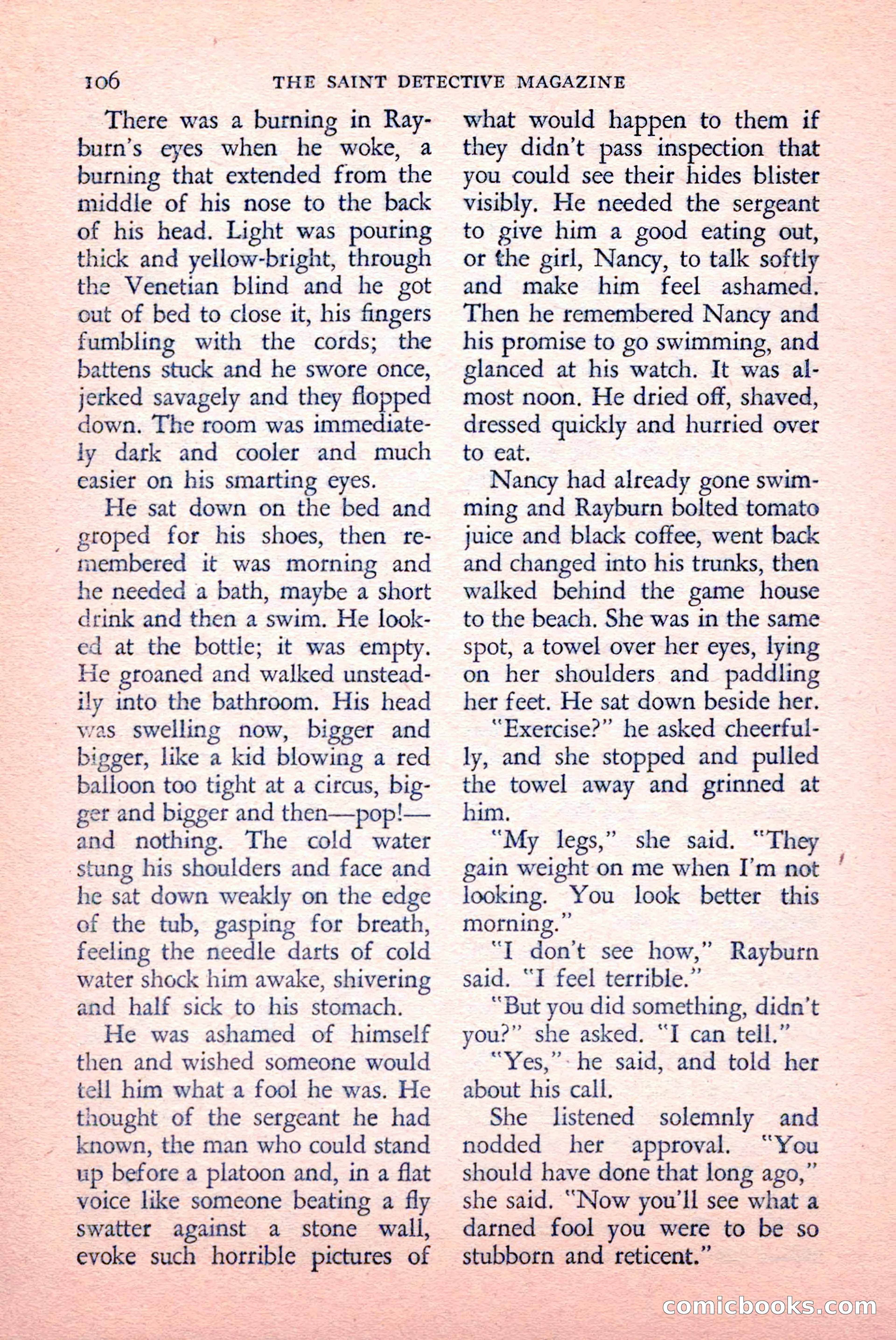 The Saint Detective Magazine, May 1958 — page 108 of 132