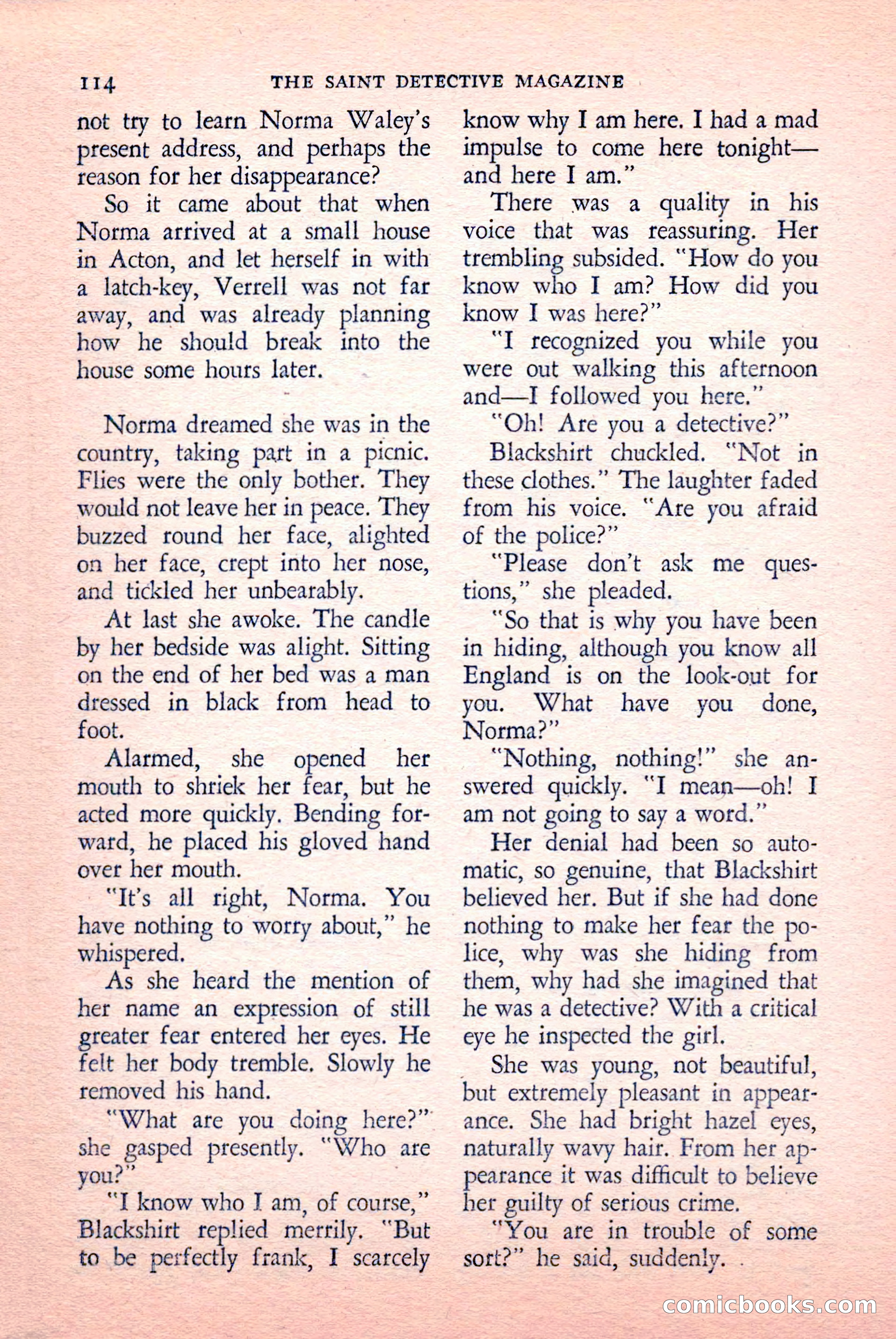 The Saint Detective Magazine, May 1958 — page 116 of 132