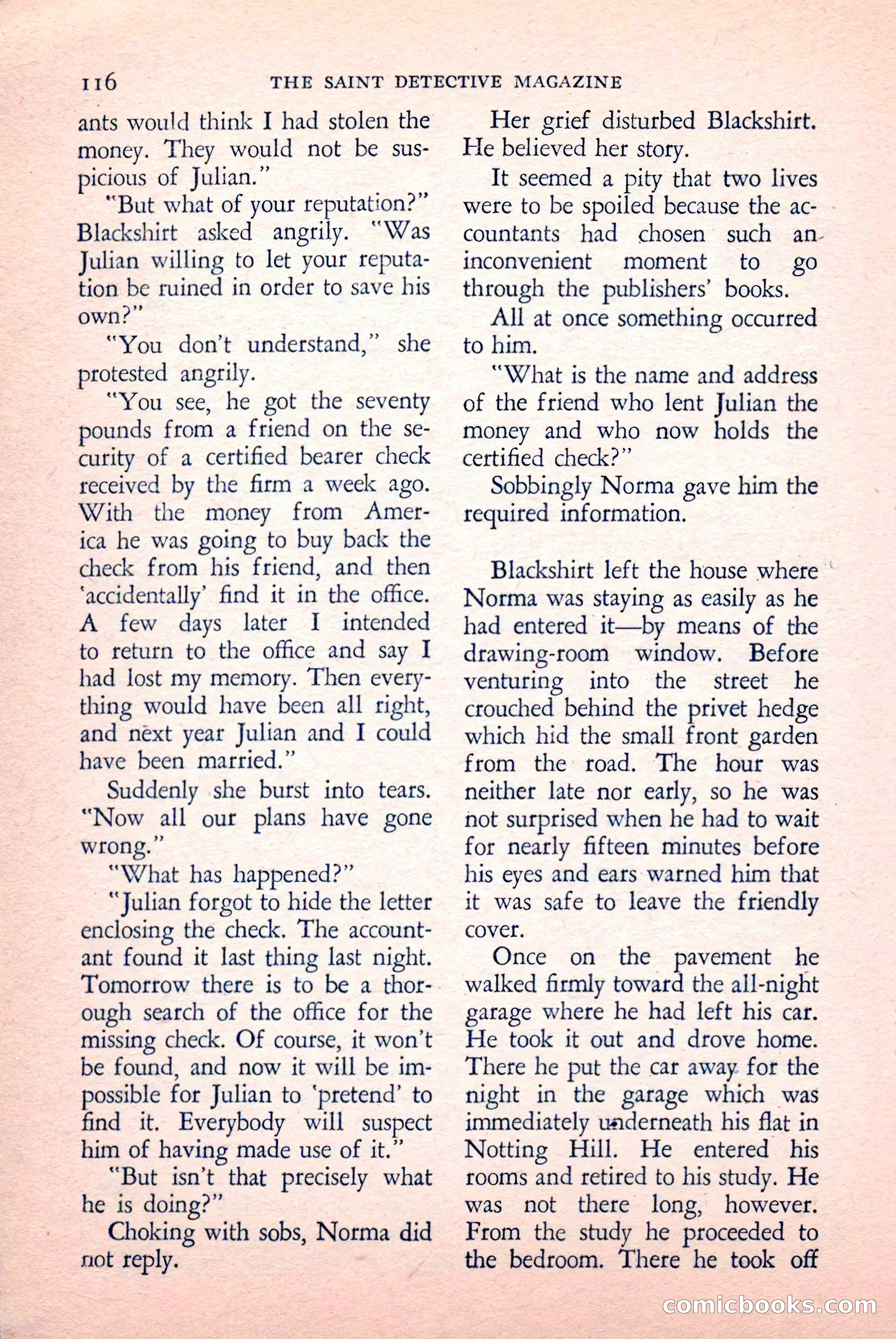 The Saint Detective Magazine, May 1958 — page 118 of 132