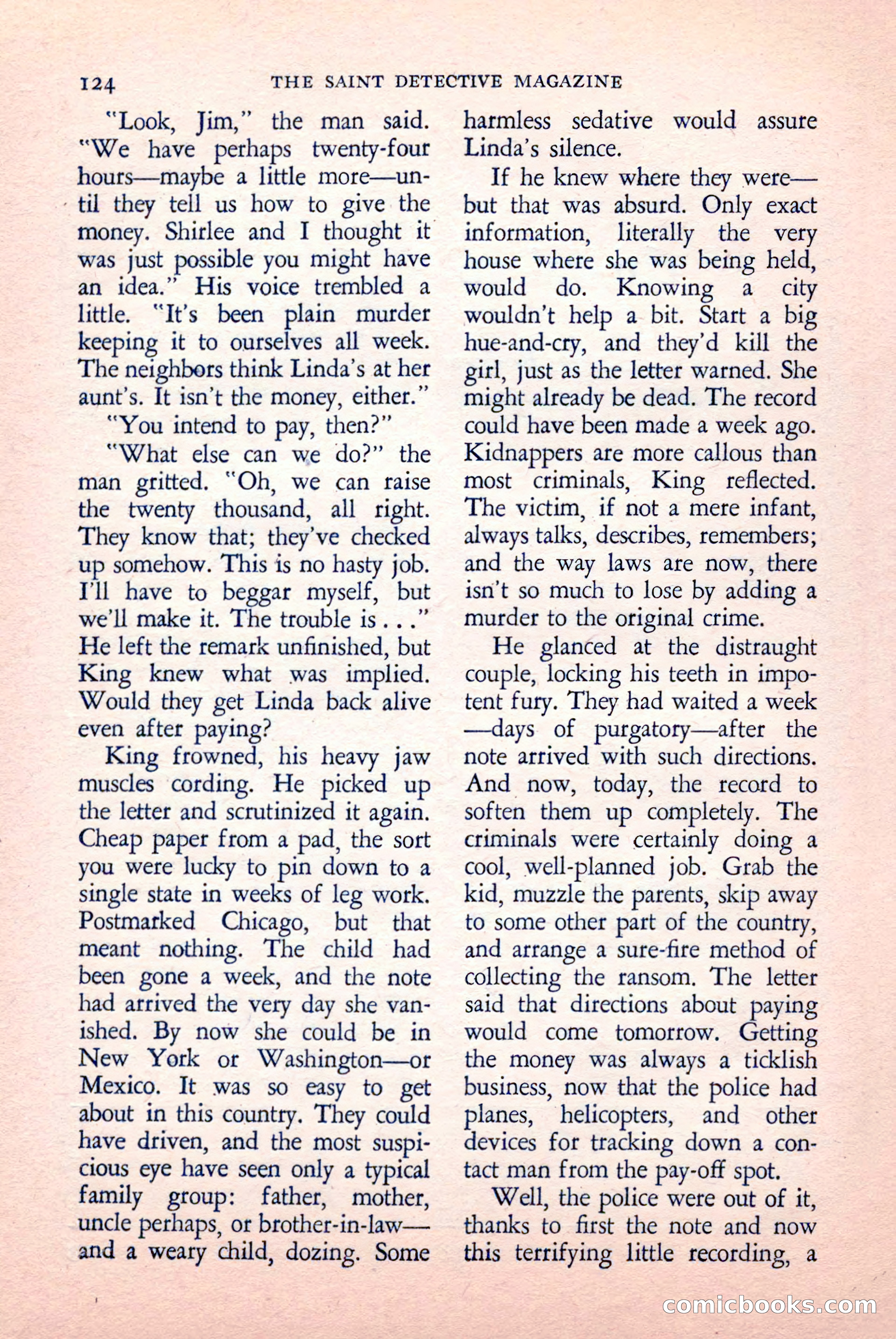 The Saint Detective Magazine, May 1958 — page 126 of 132
