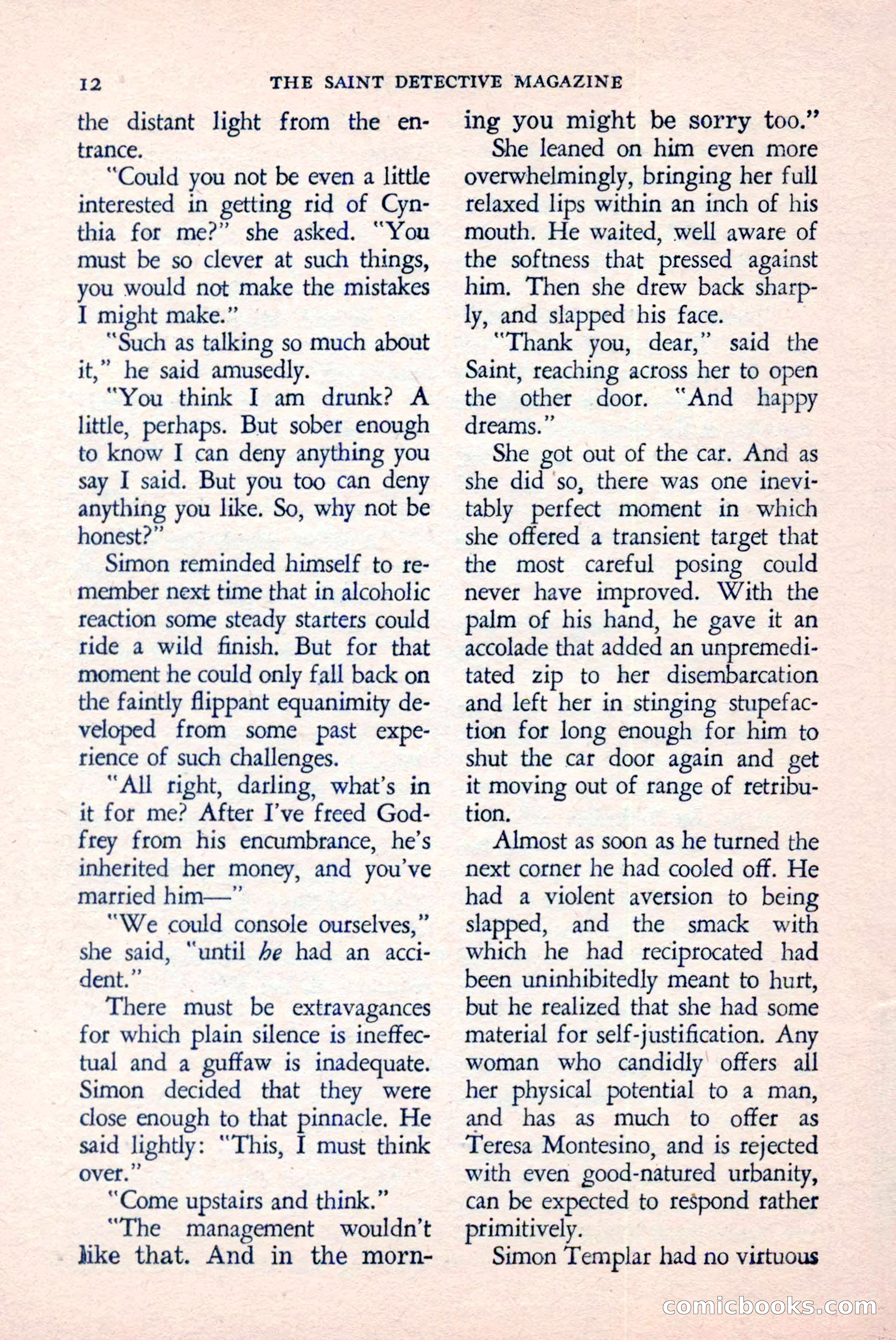 The Saint Detective Magazine, June 1958 — page 14 of 132
