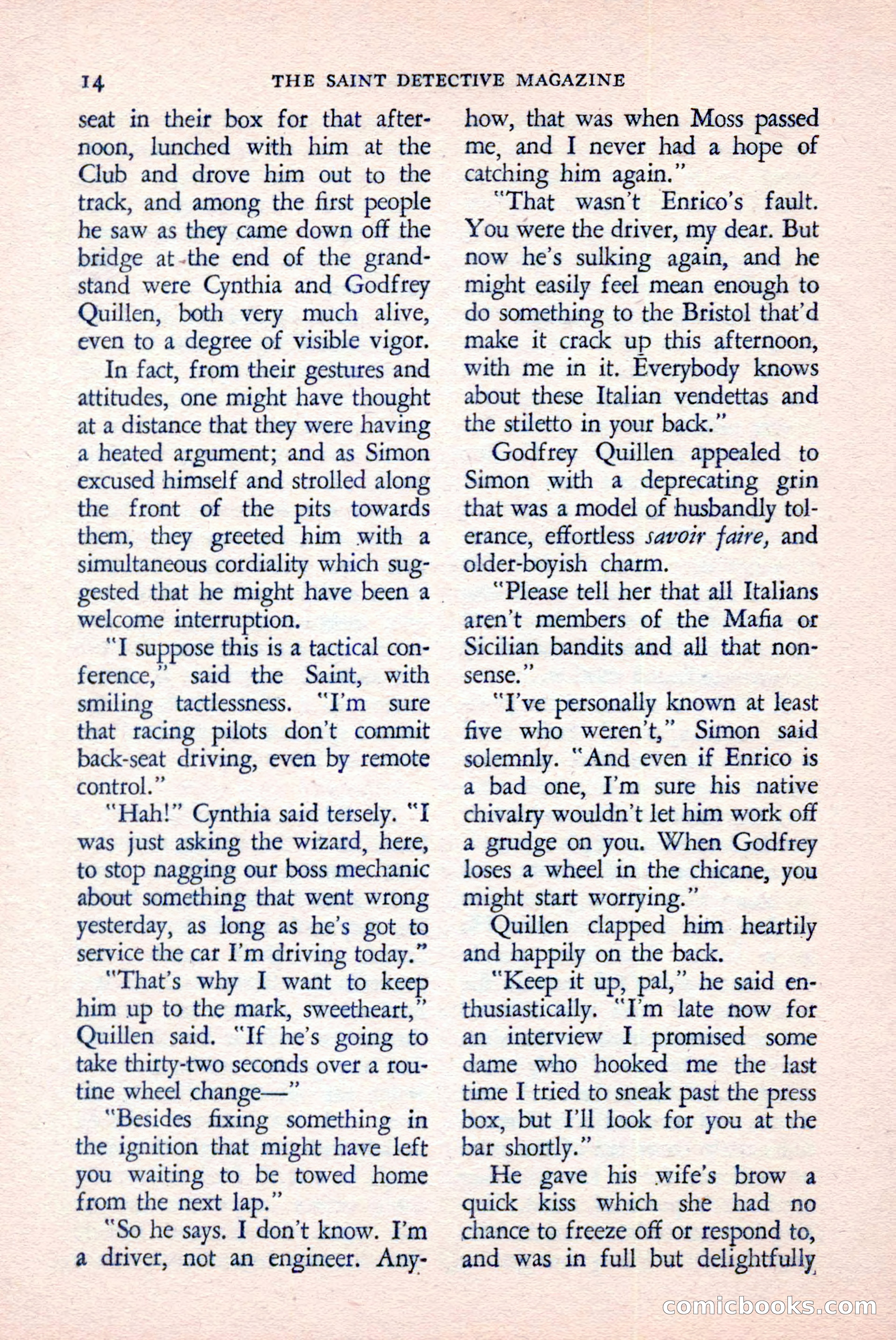 The Saint Detective Magazine, June 1958 — page 16 of 132