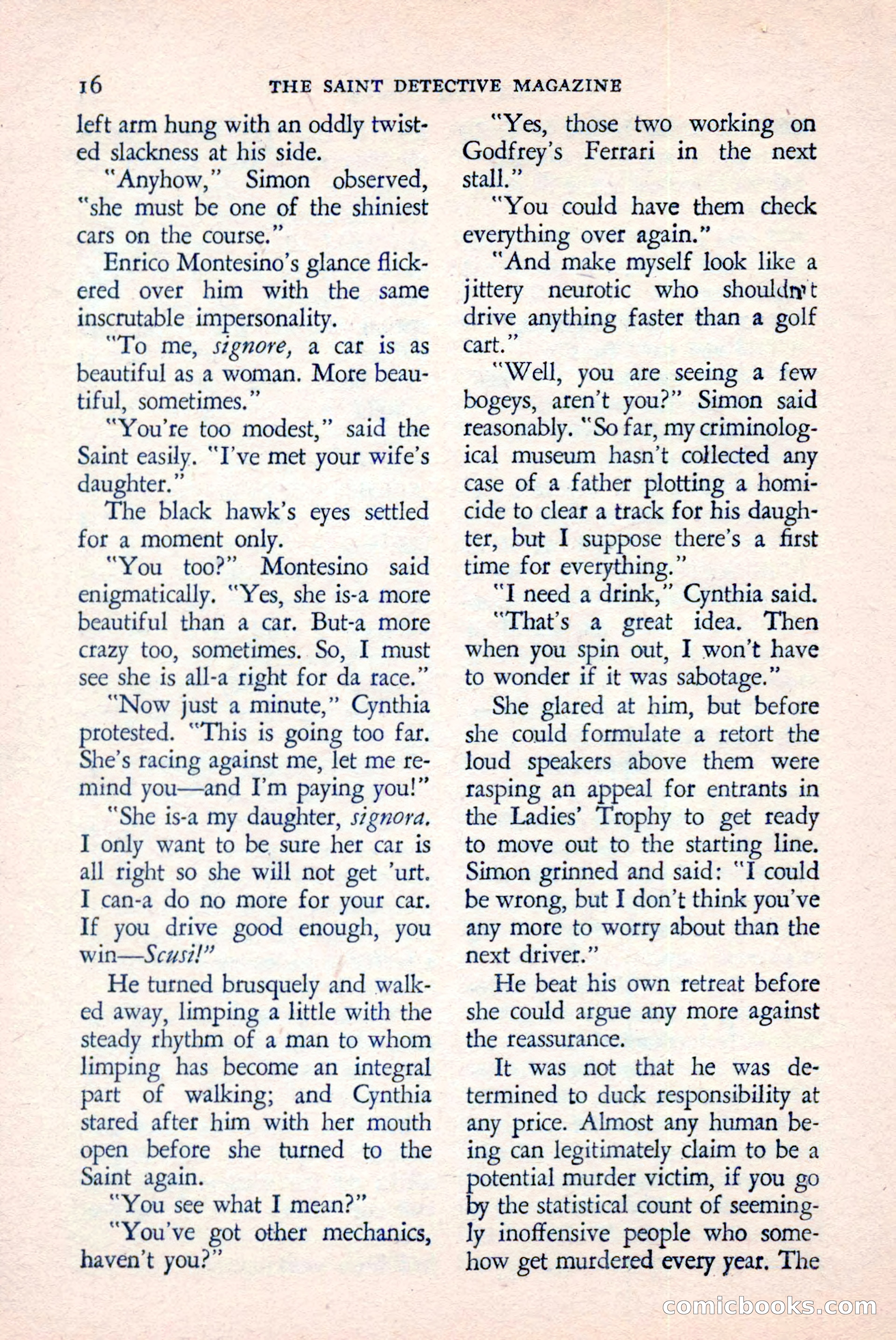 The Saint Detective Magazine, June 1958 — page 18 of 132