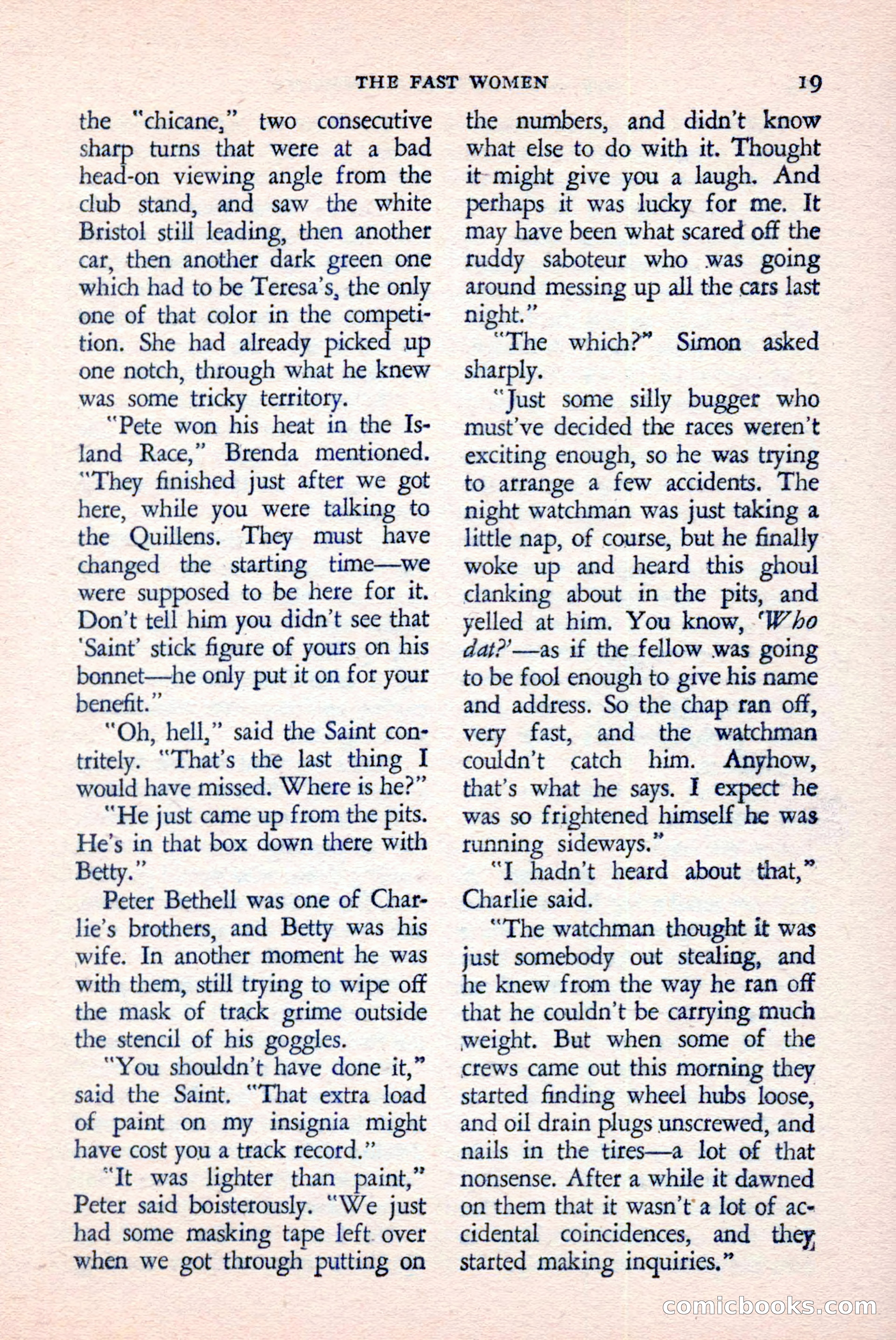 The Saint Detective Magazine, June 1958 — page 21 of 132
