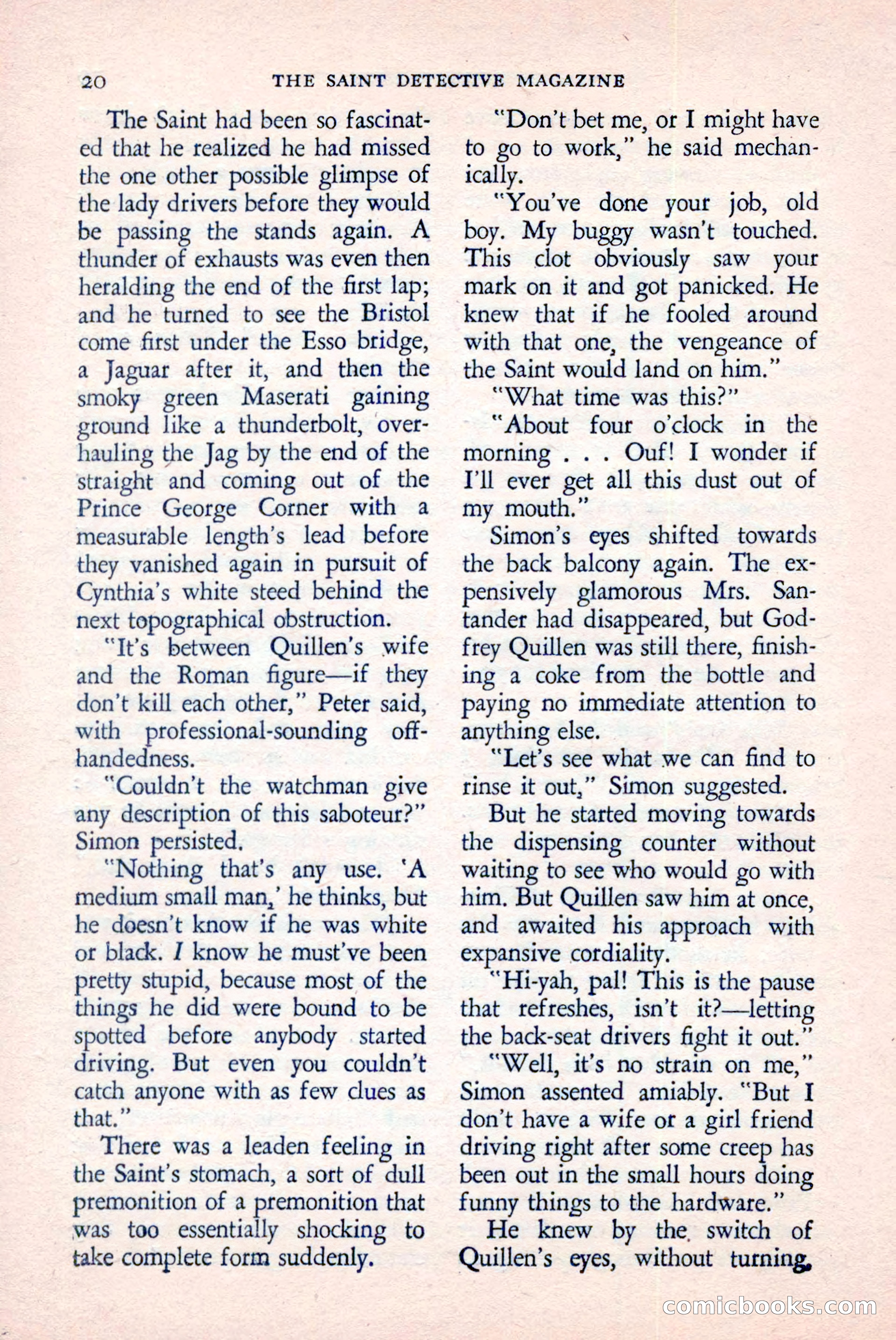 The Saint Detective Magazine, June 1958 — page 22 of 132