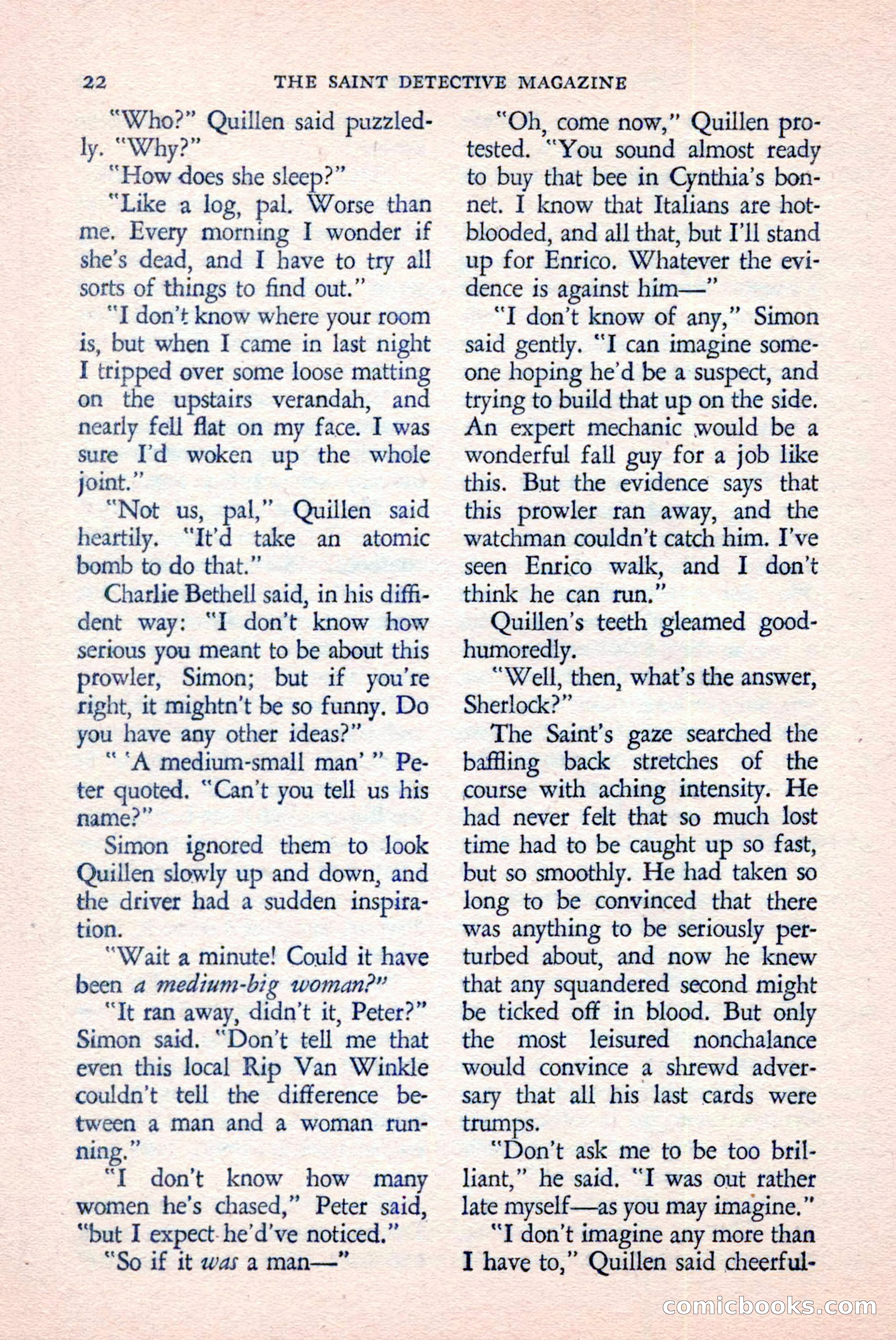 The Saint Detective Magazine, June 1958 — page 24 of 132