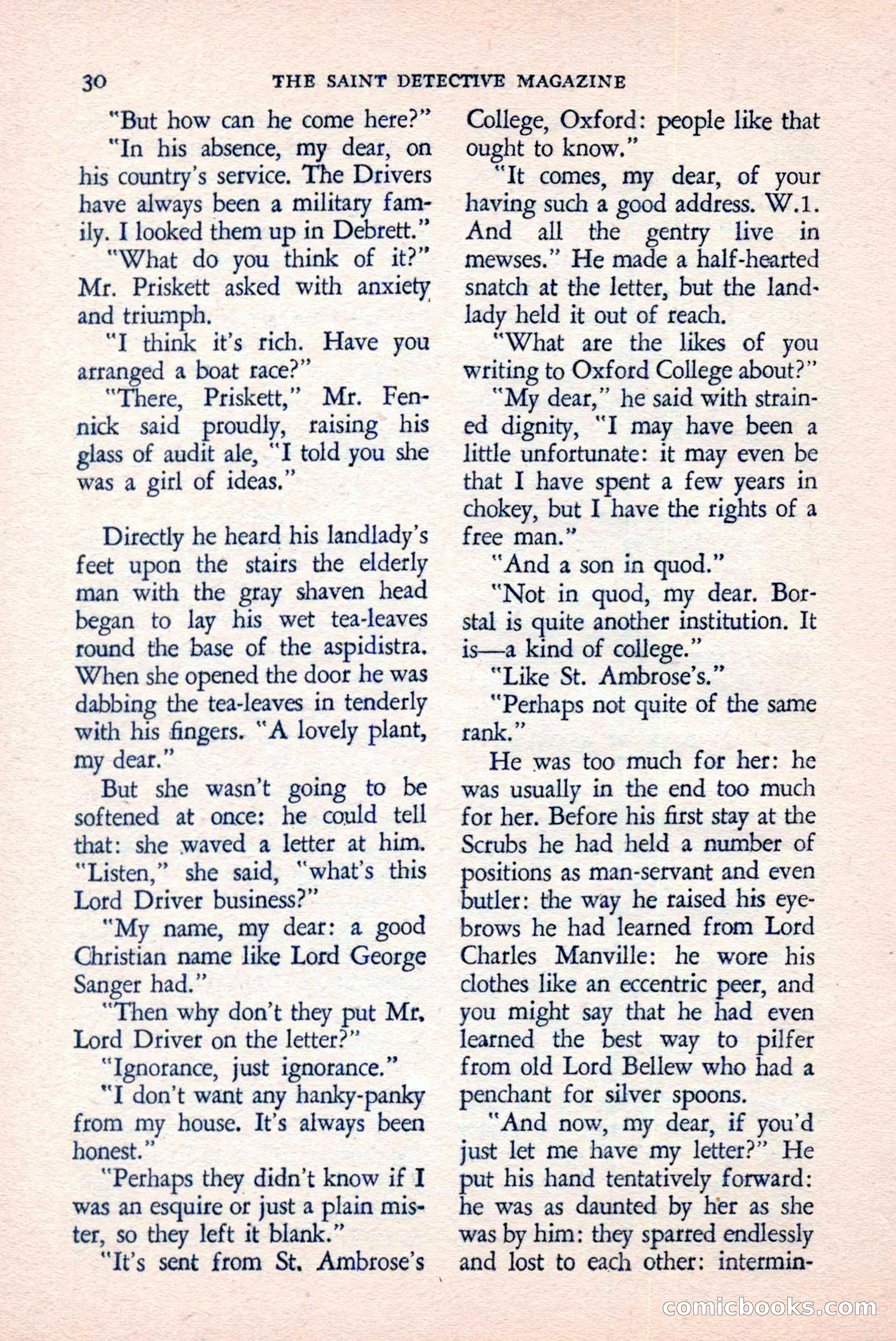 The Saint Detective Magazine, June 1958 — page 32 of 132