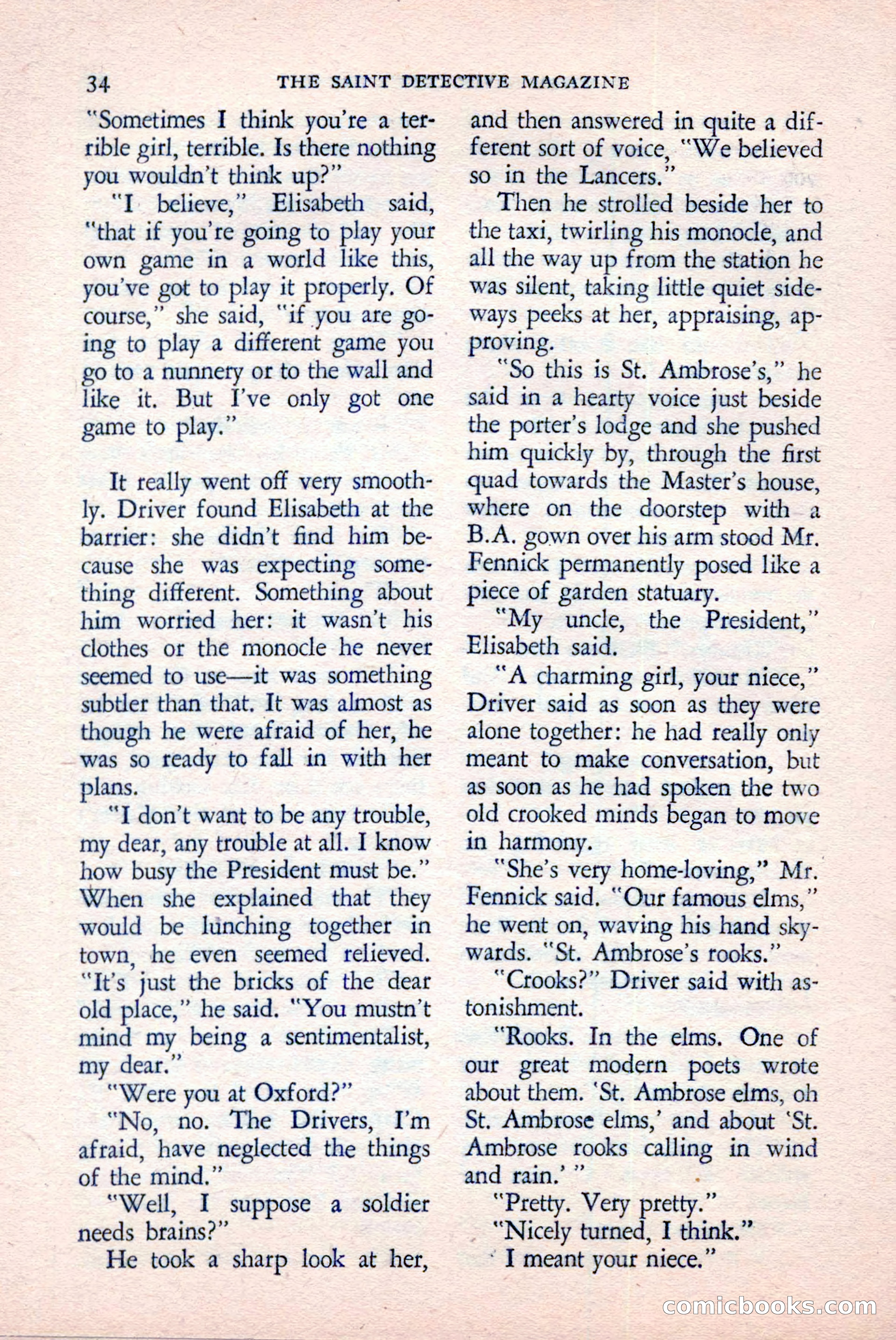 The Saint Detective Magazine, June 1958 — page 36 of 132
