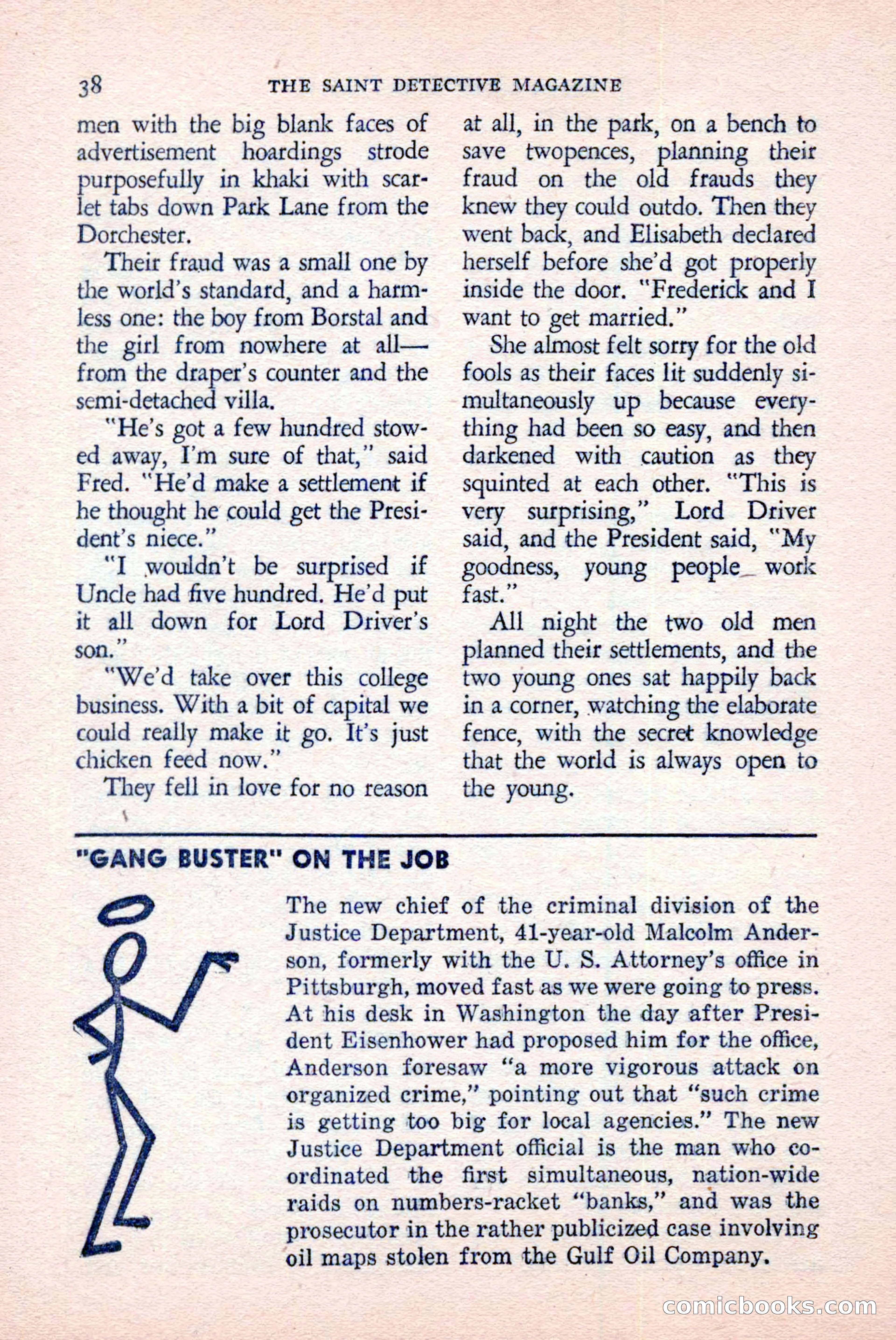 The Saint Detective Magazine, June 1958 — page 40 of 132