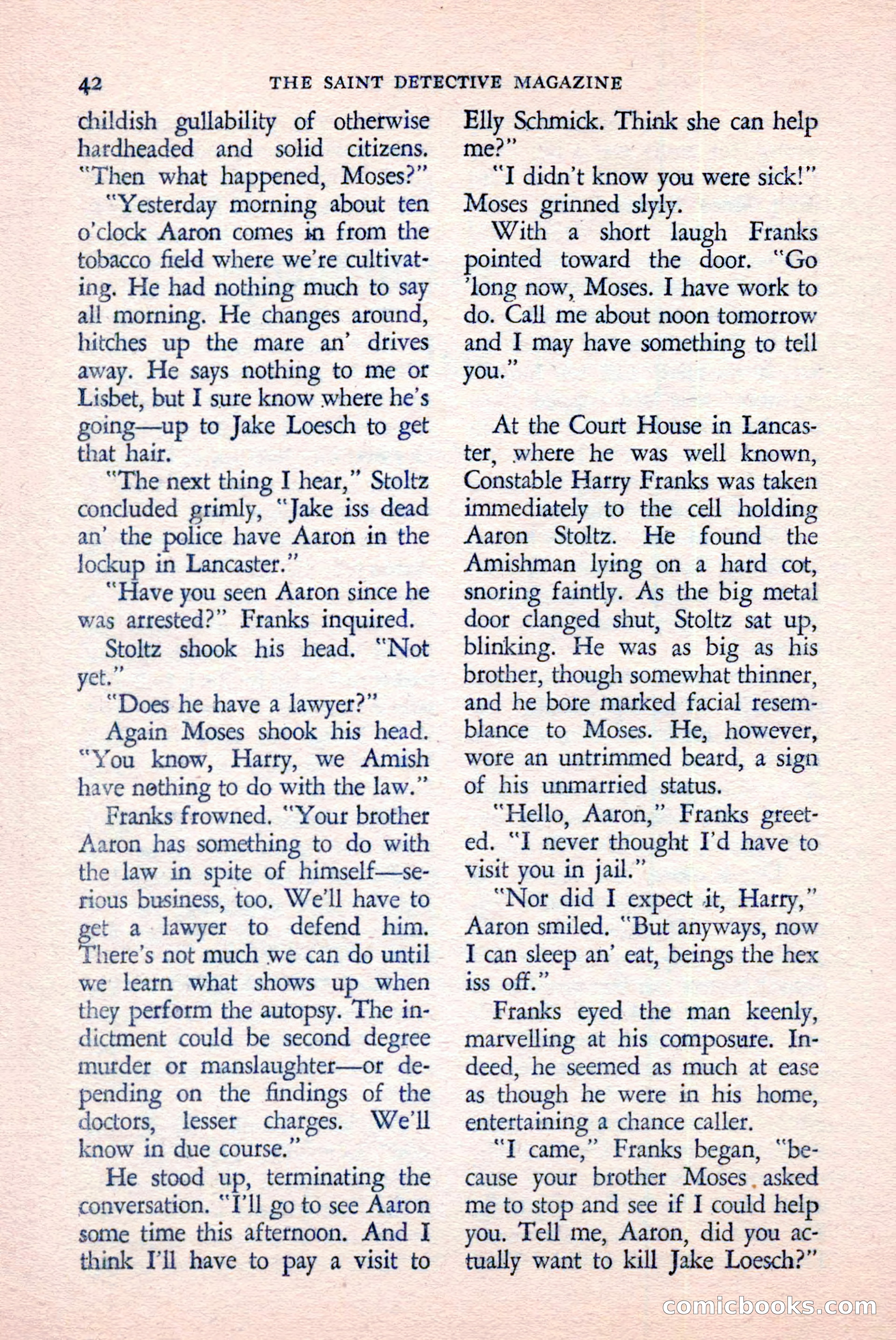 The Saint Detective Magazine, June 1958 — page 44 of 132