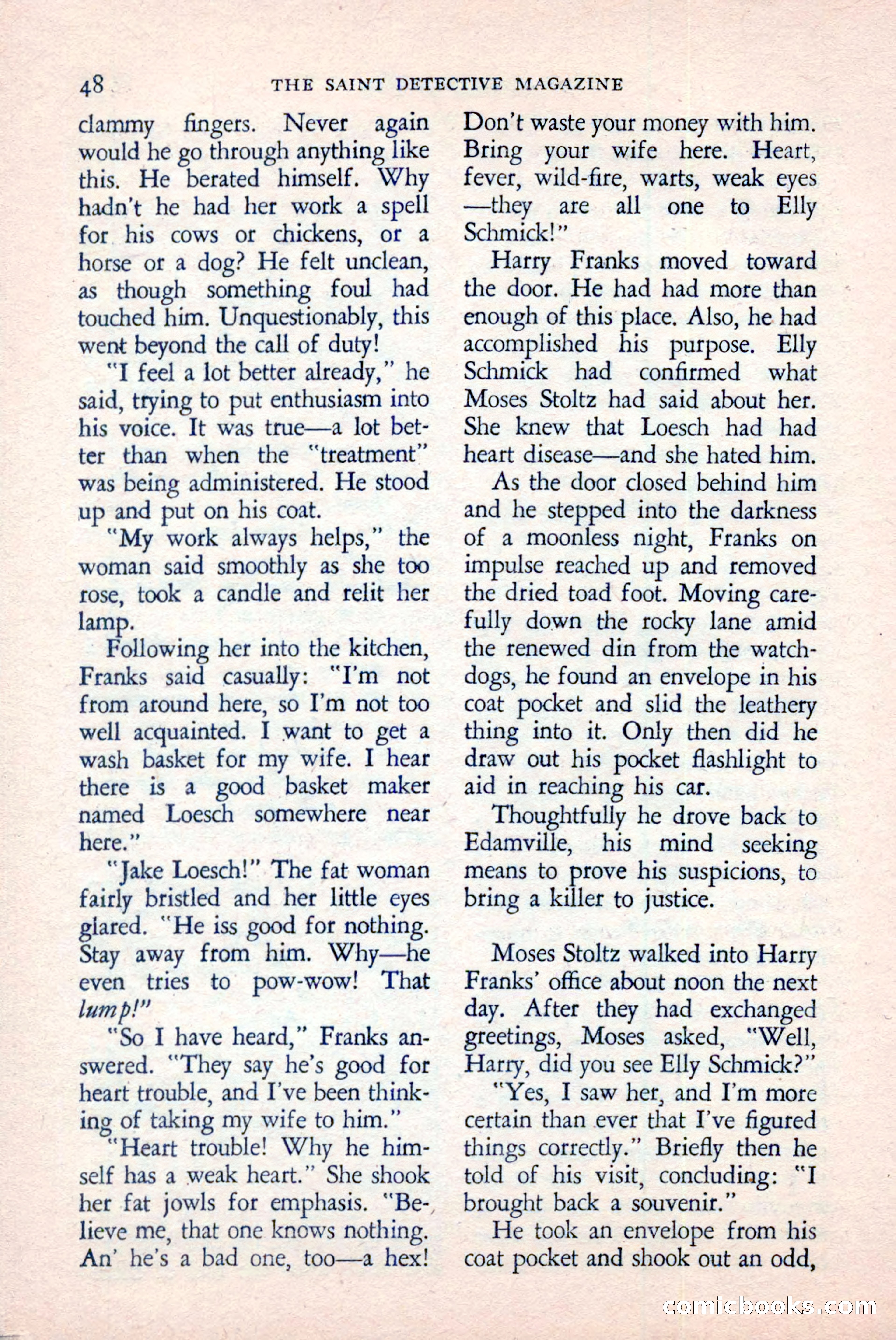 The Saint Detective Magazine, June 1958 — page 50 of 132