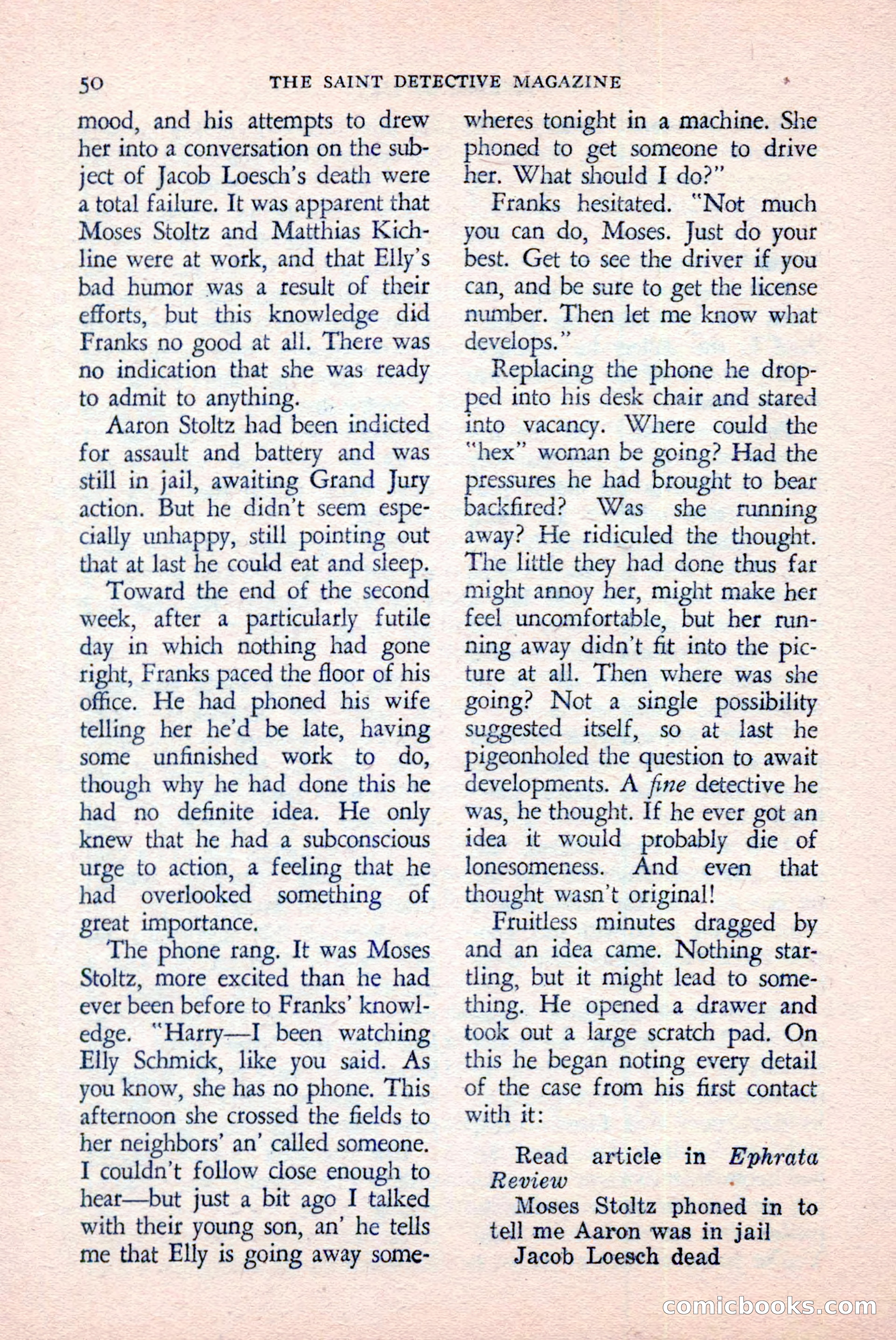 The Saint Detective Magazine, June 1958 — page 52 of 132