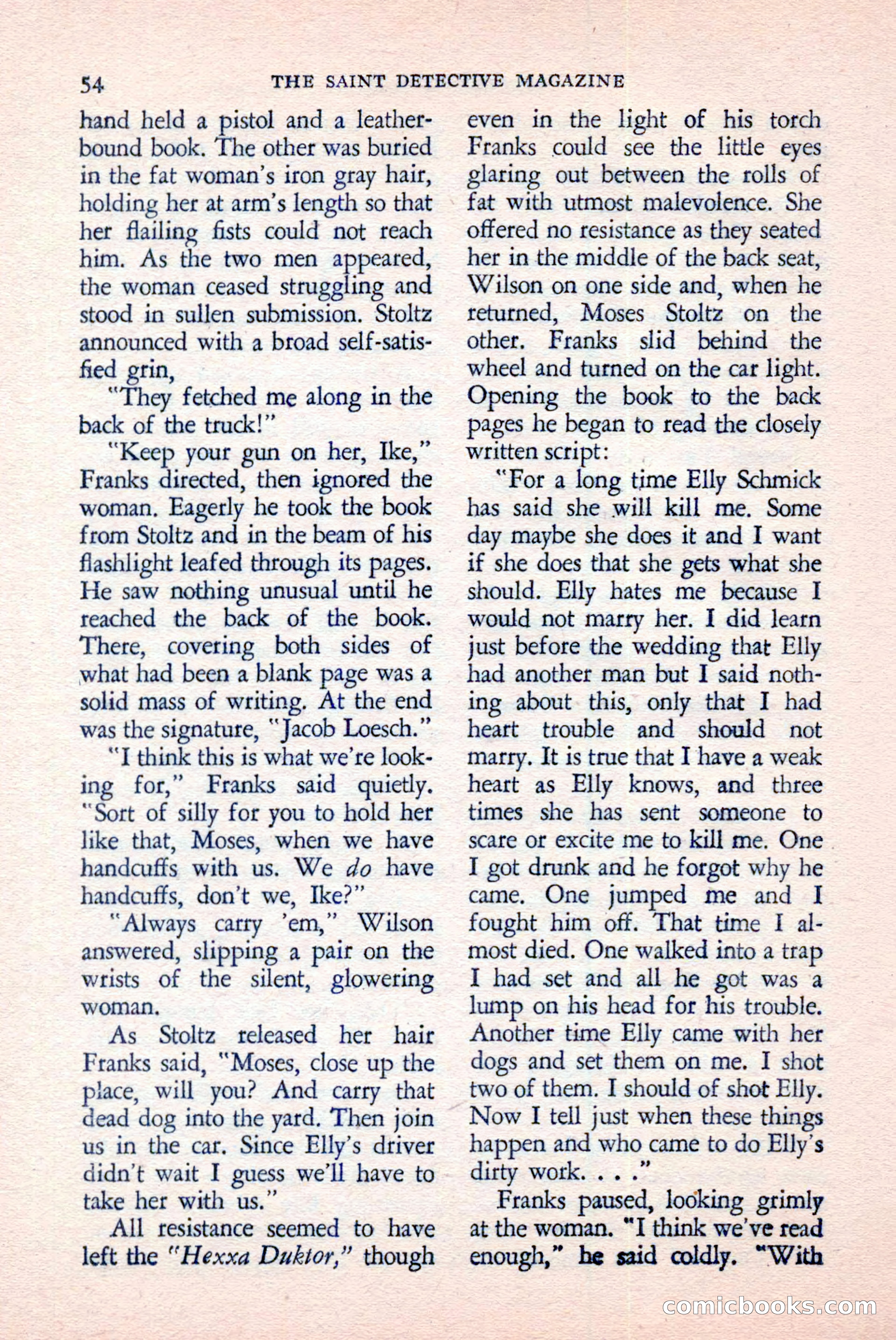 The Saint Detective Magazine, June 1958 — page 56 of 132