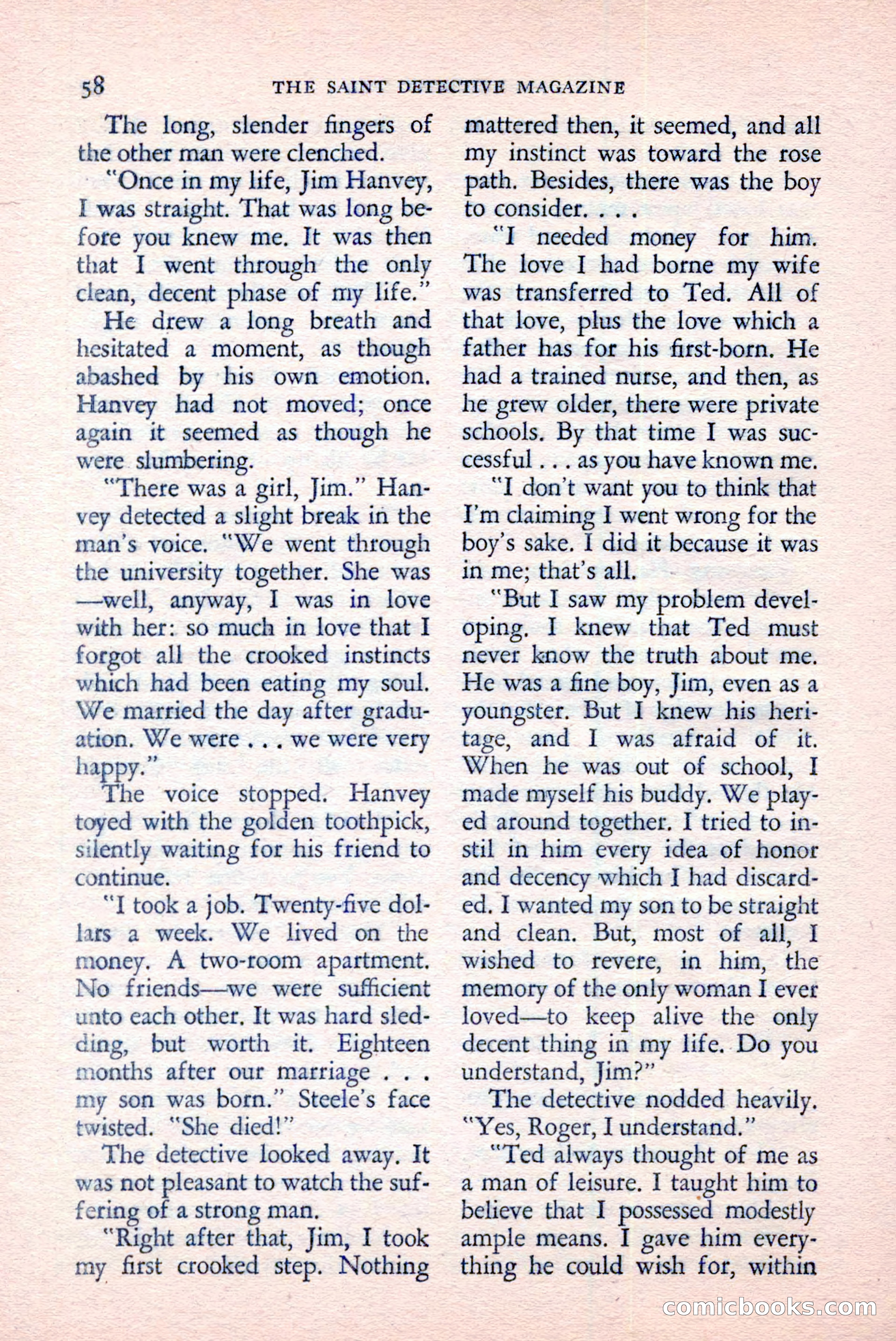 The Saint Detective Magazine, June 1958 — page 60 of 132