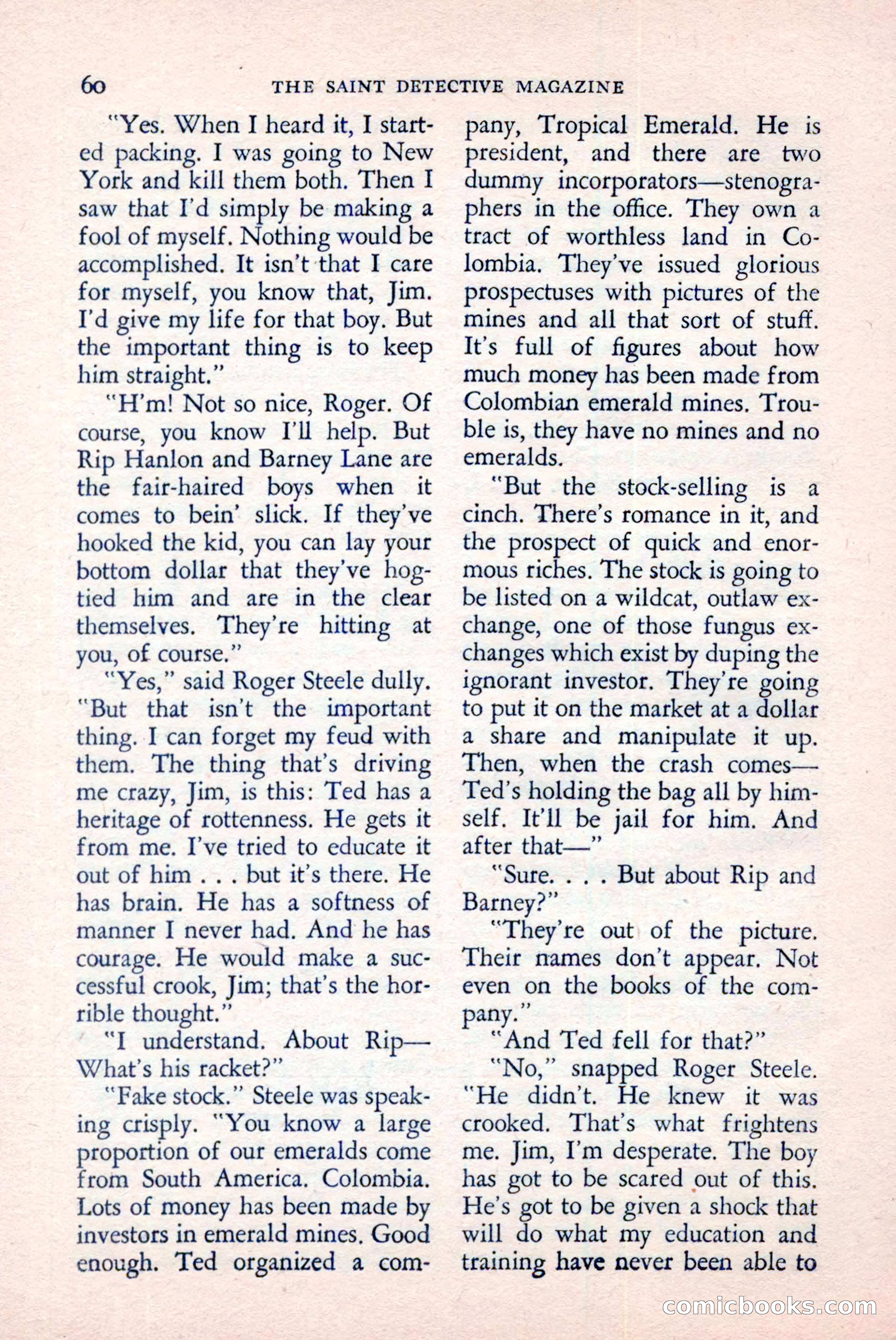 The Saint Detective Magazine, June 1958 — page 62 of 132