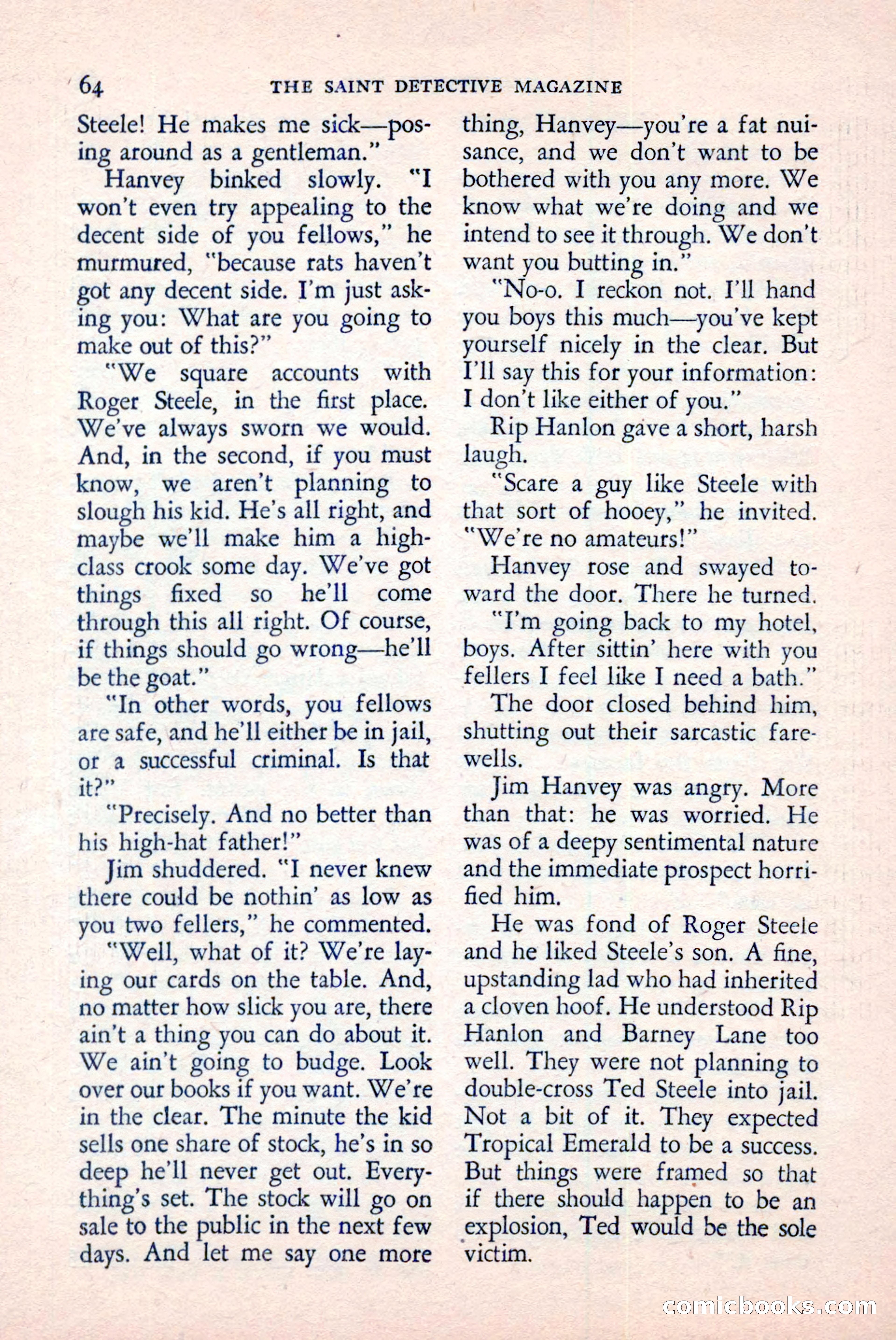 The Saint Detective Magazine, June 1958 — page 66 of 132