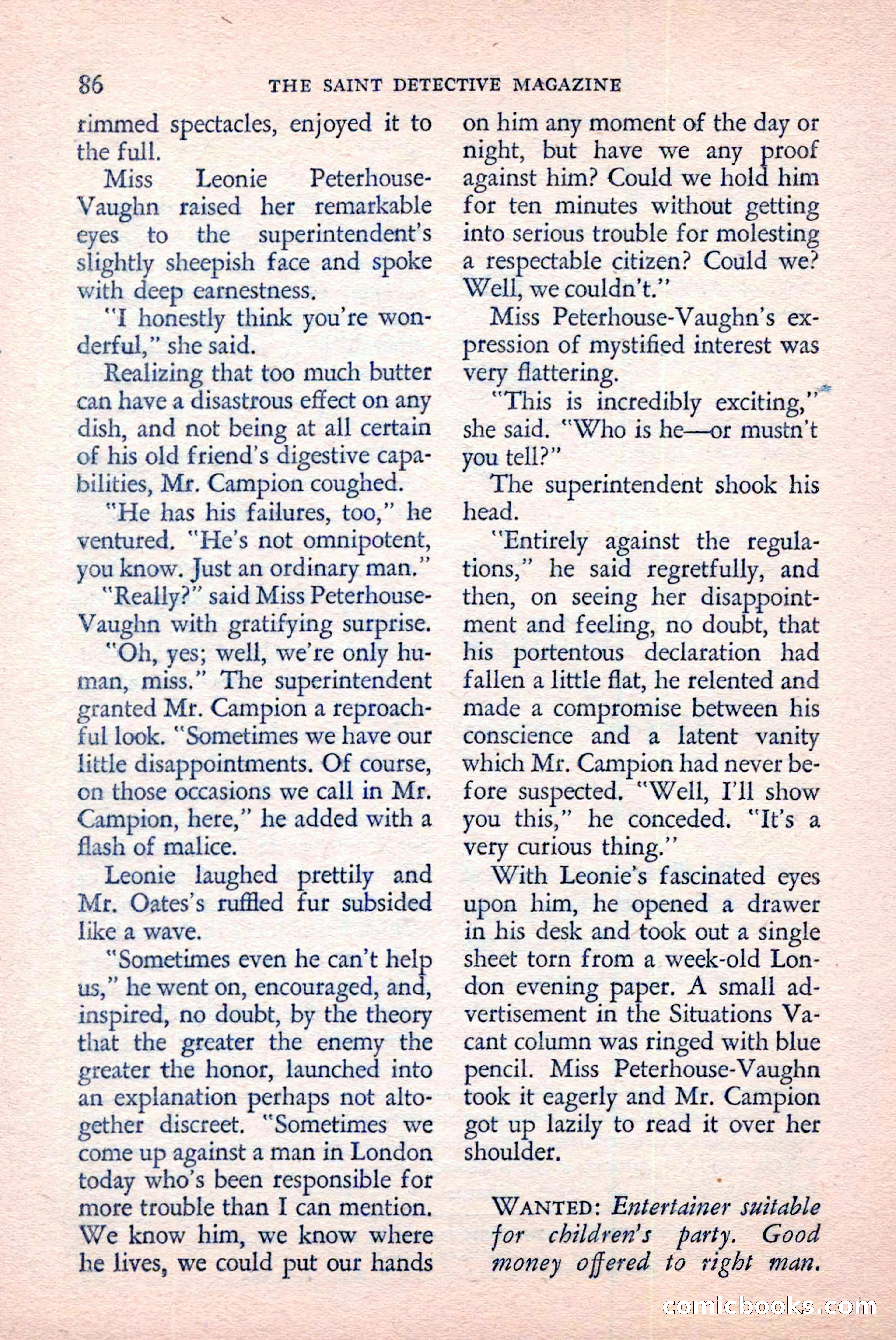 The Saint Detective Magazine, June 1958 — page 88 of 132