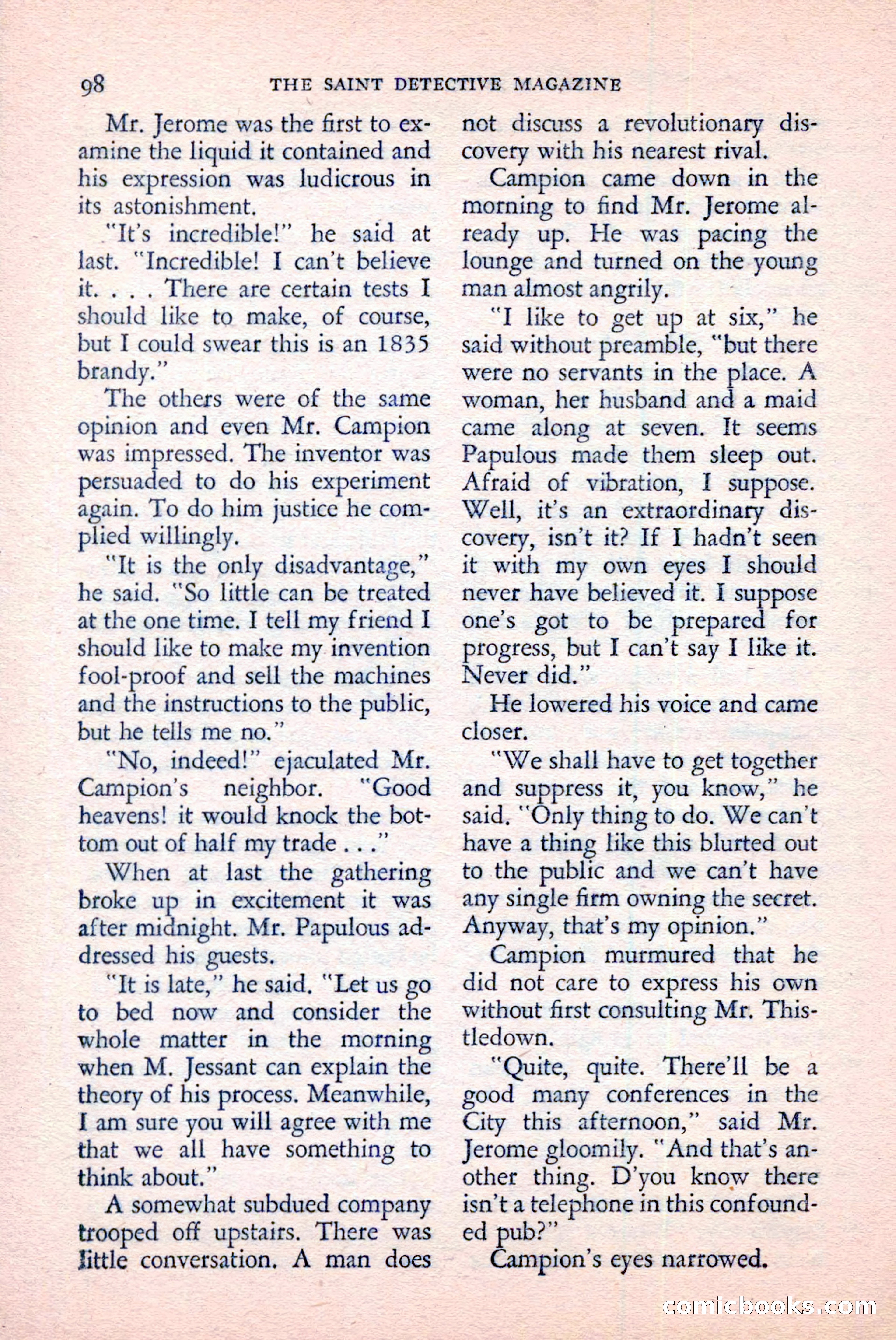 The Saint Detective Magazine, June 1958 — page 100 of 132