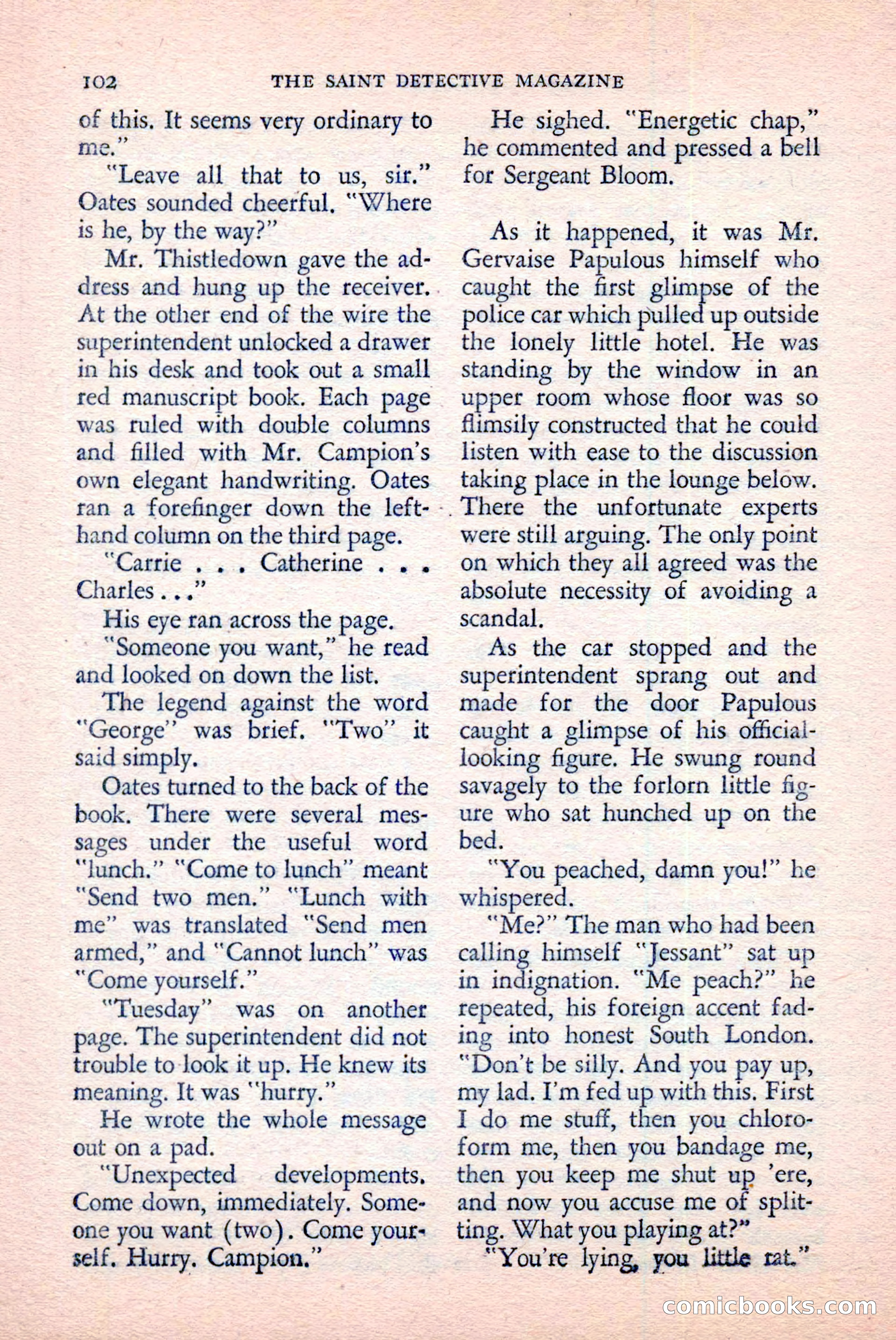 The Saint Detective Magazine, June 1958 — page 104 of 132