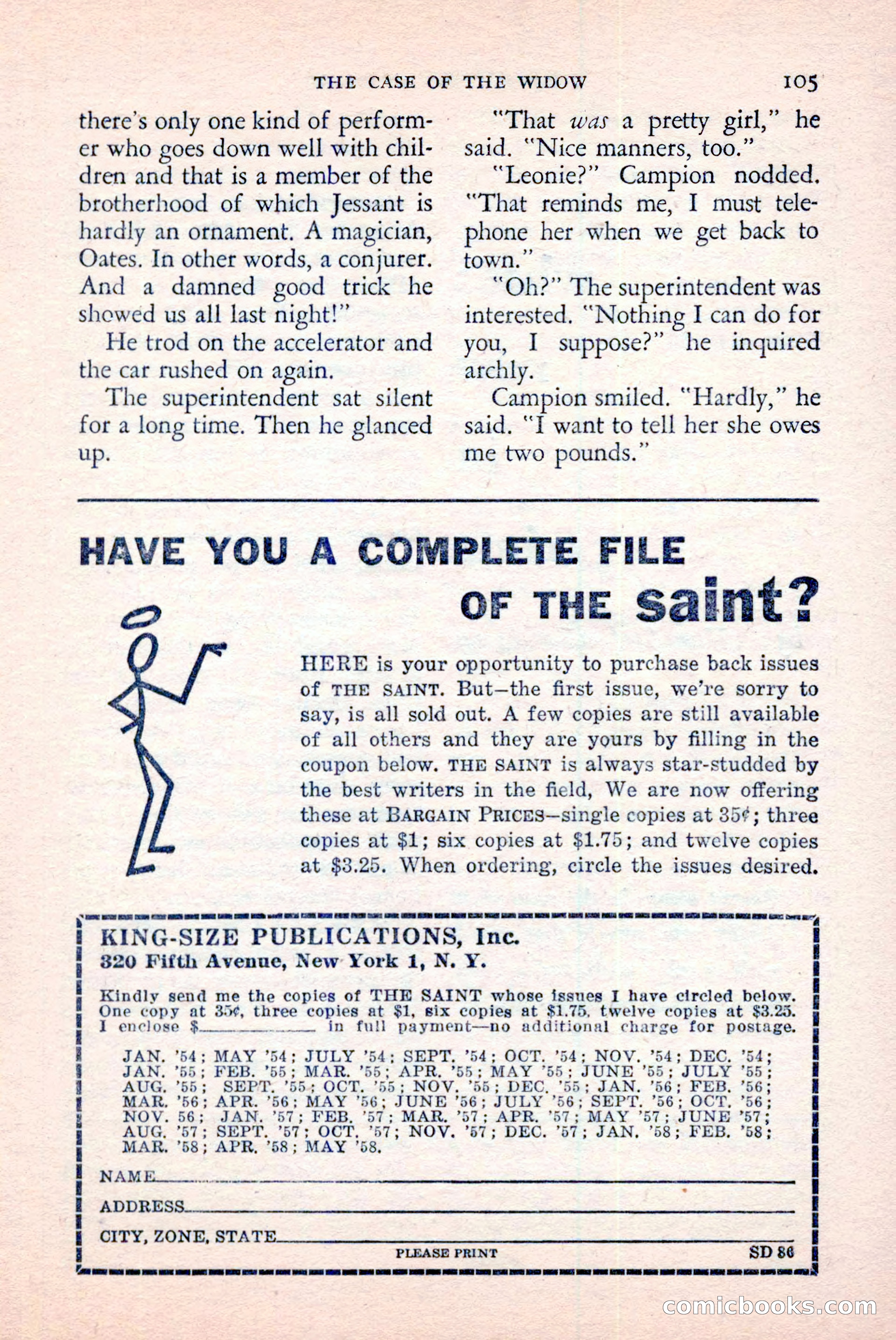 The Saint Detective Magazine, June 1958 — page 107 of 132