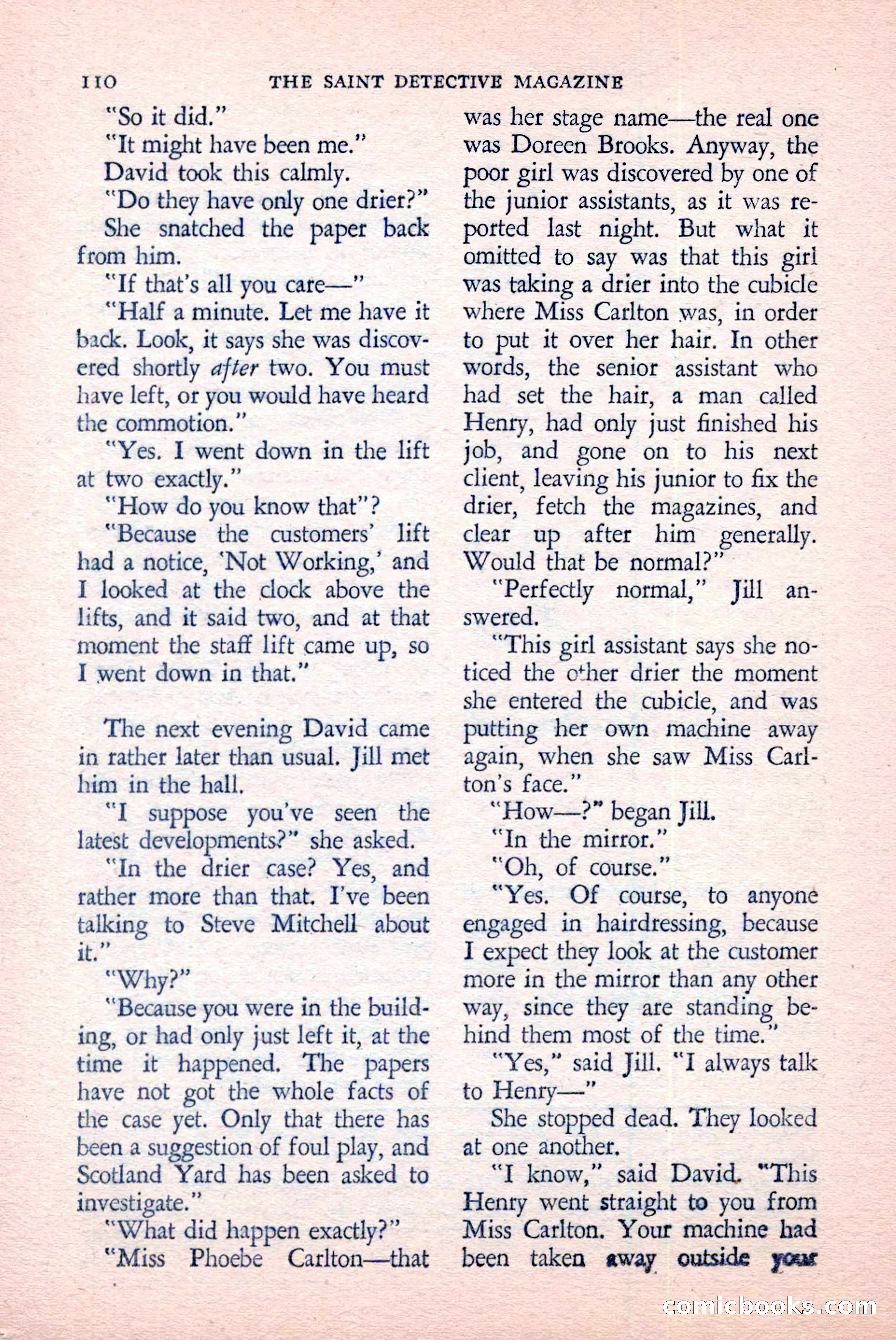 The Saint Detective Magazine, June 1958 — page 112 of 132