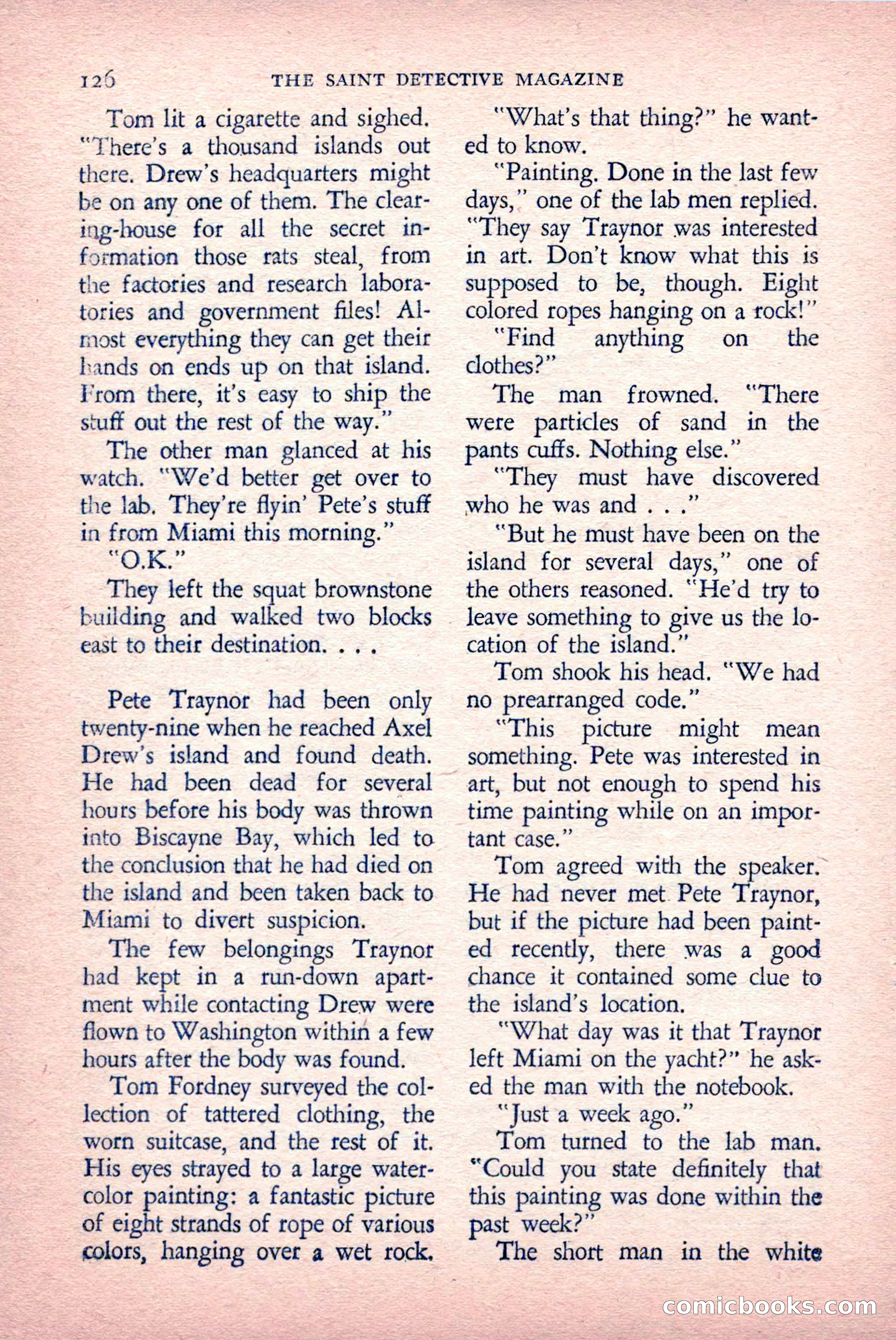 The Saint Detective Magazine — page 128 of 132