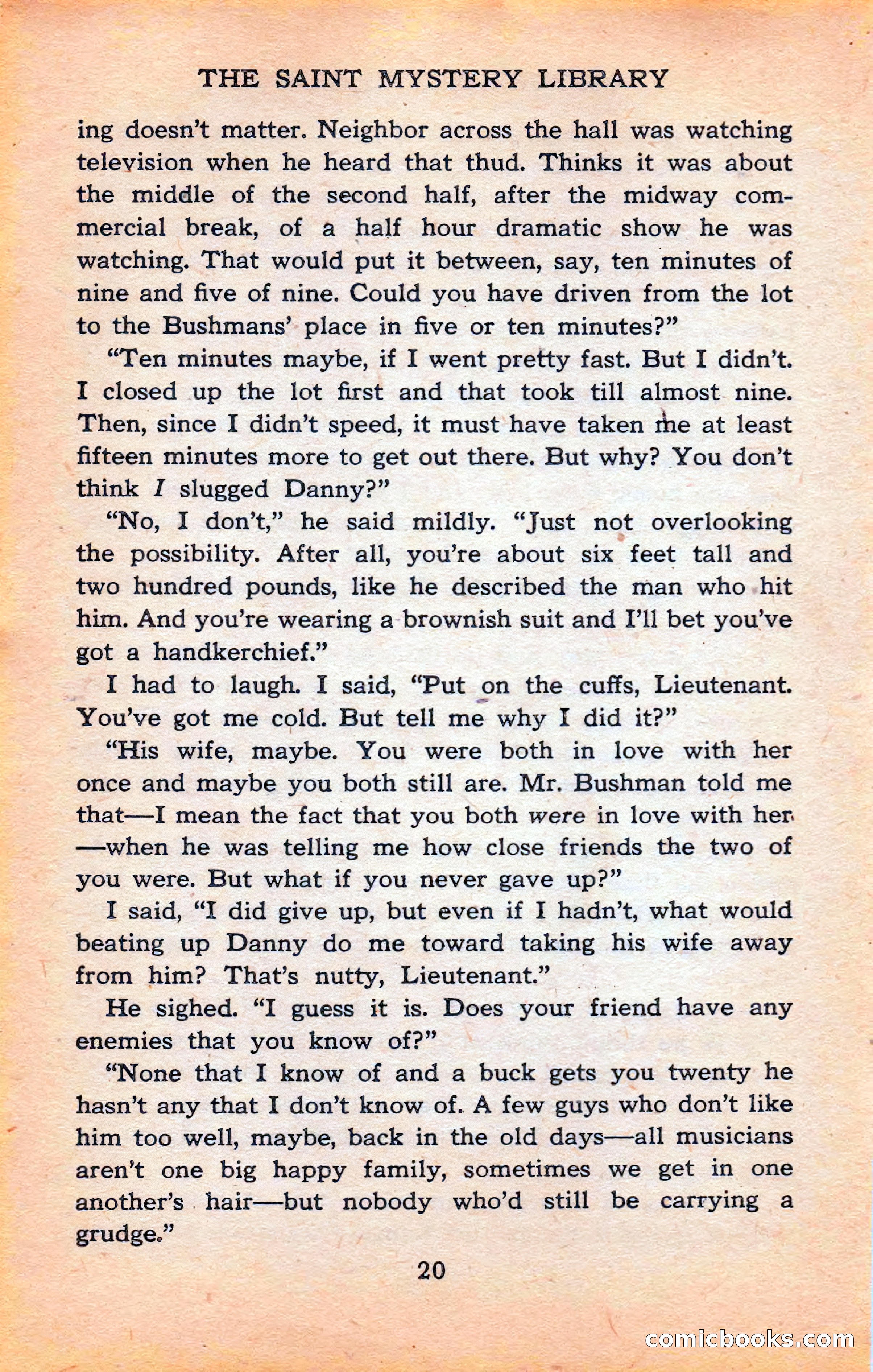The Saint Mystery Library #120 — page 22 of 164