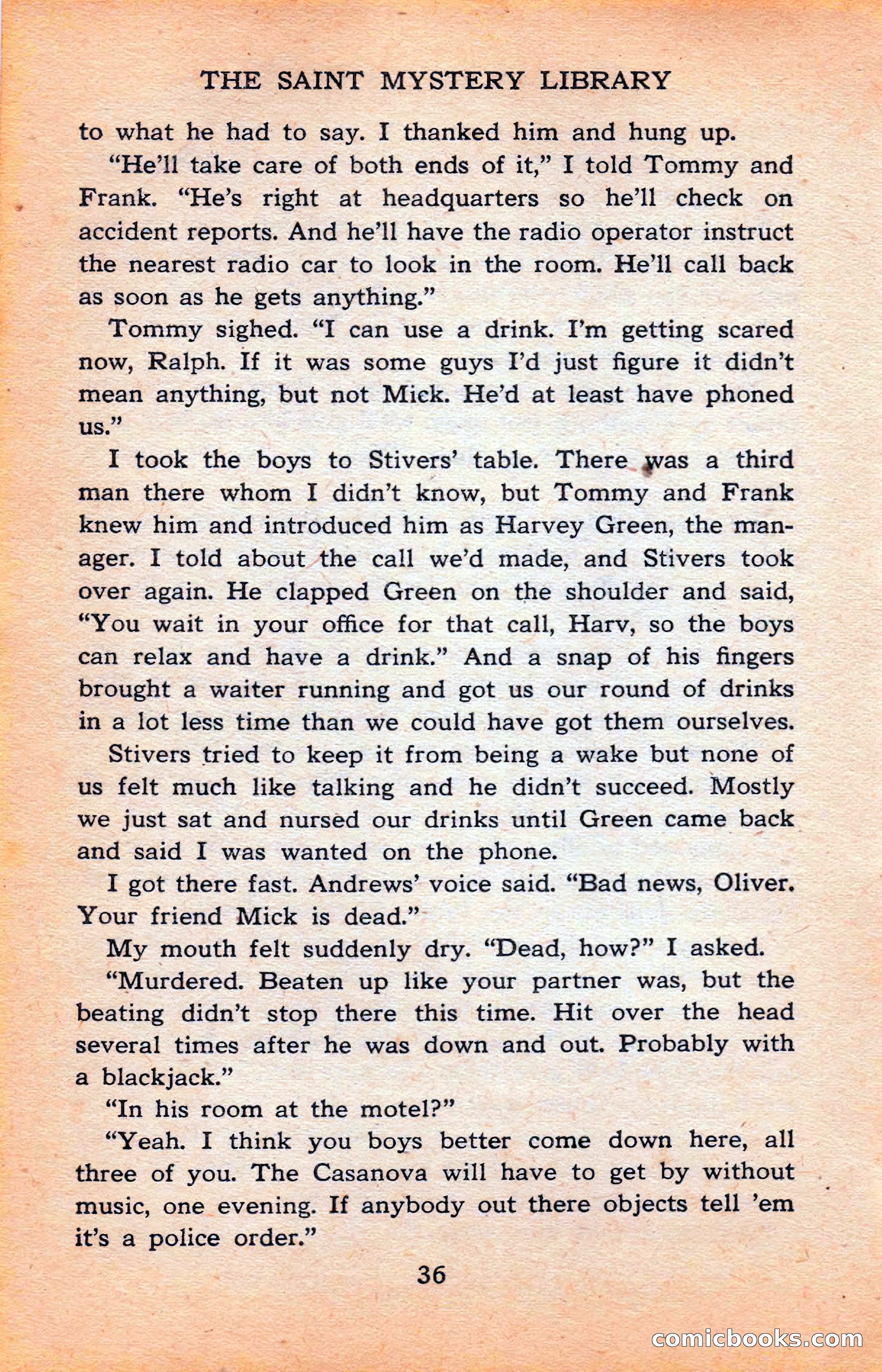 The Saint Mystery Library #120 — page 38 of 164
