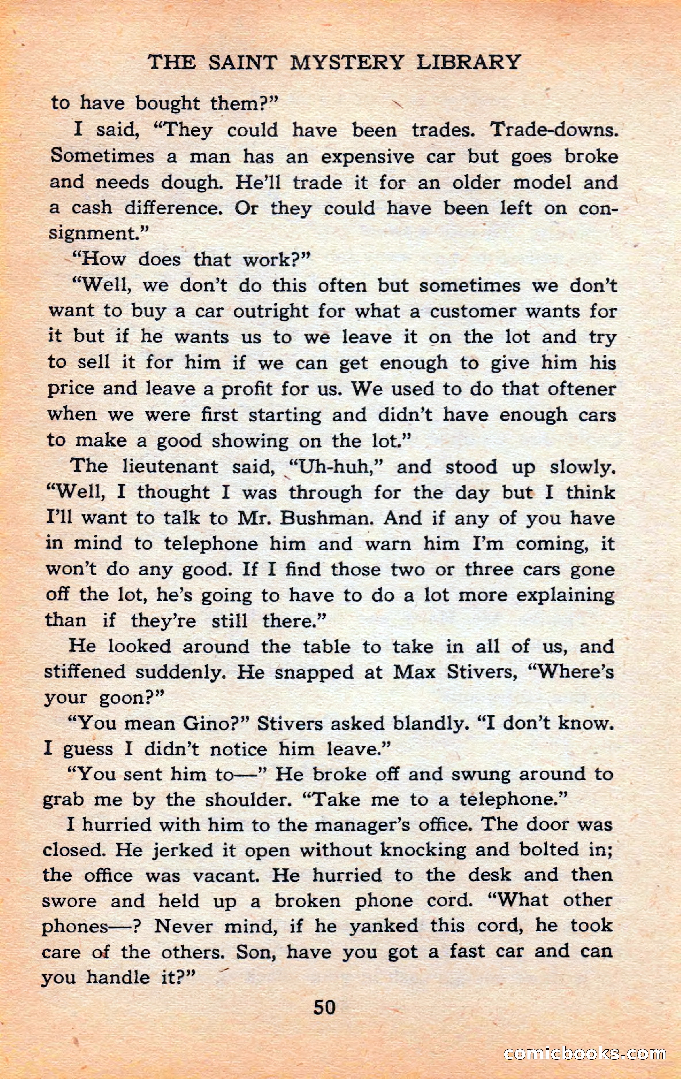 The Saint Mystery Library #120 — page 52 of 164