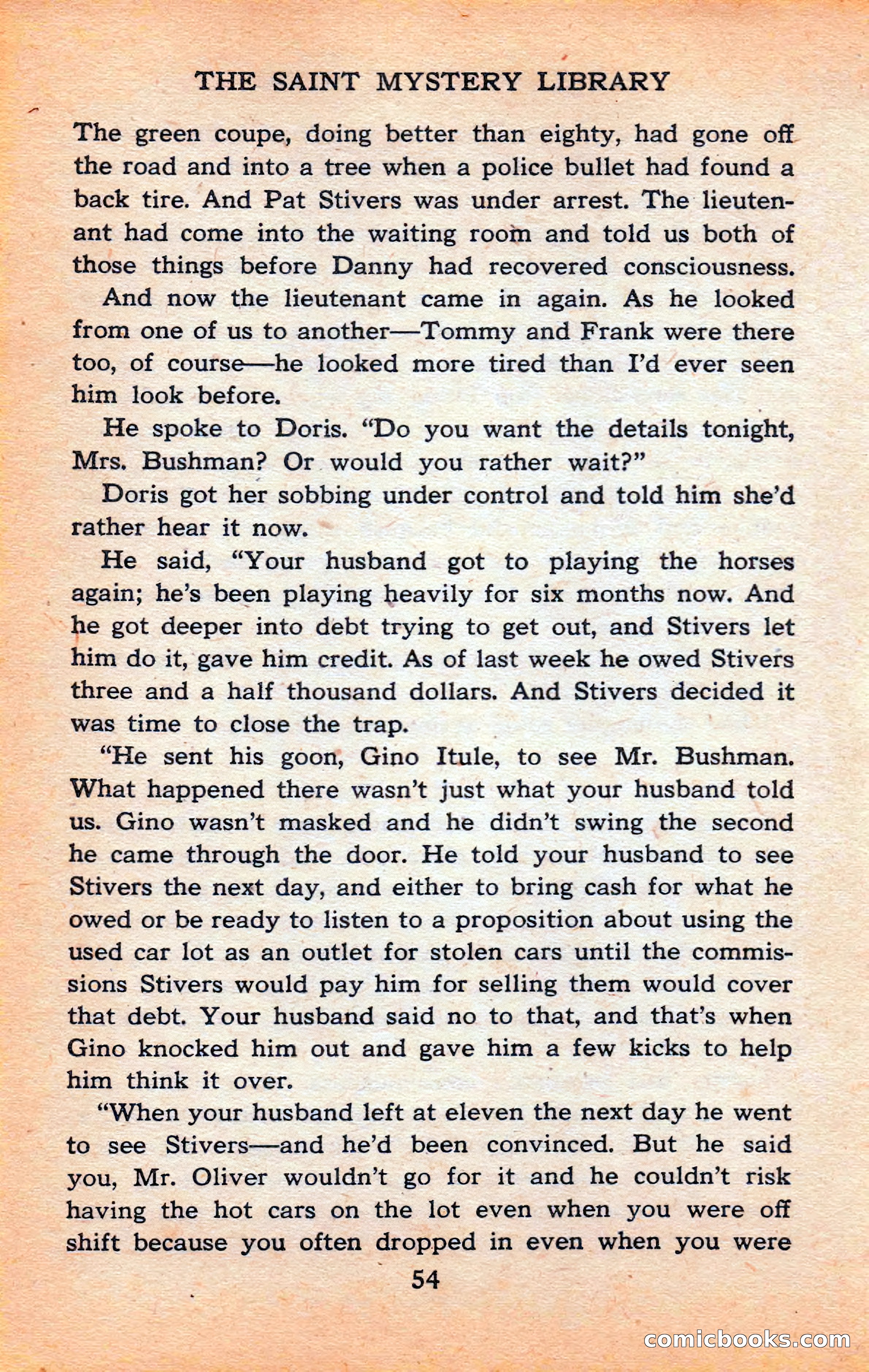 The Saint Mystery Library #120 — page 56 of 164
