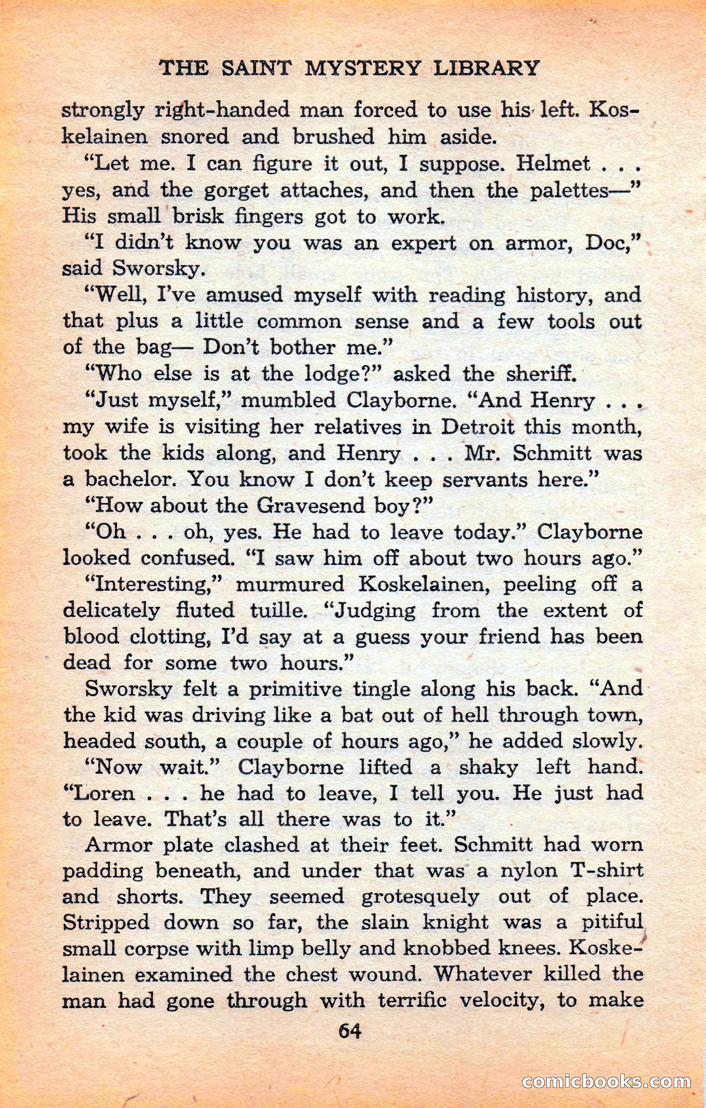 The Saint Mystery Library #120 — page 66 of 164
