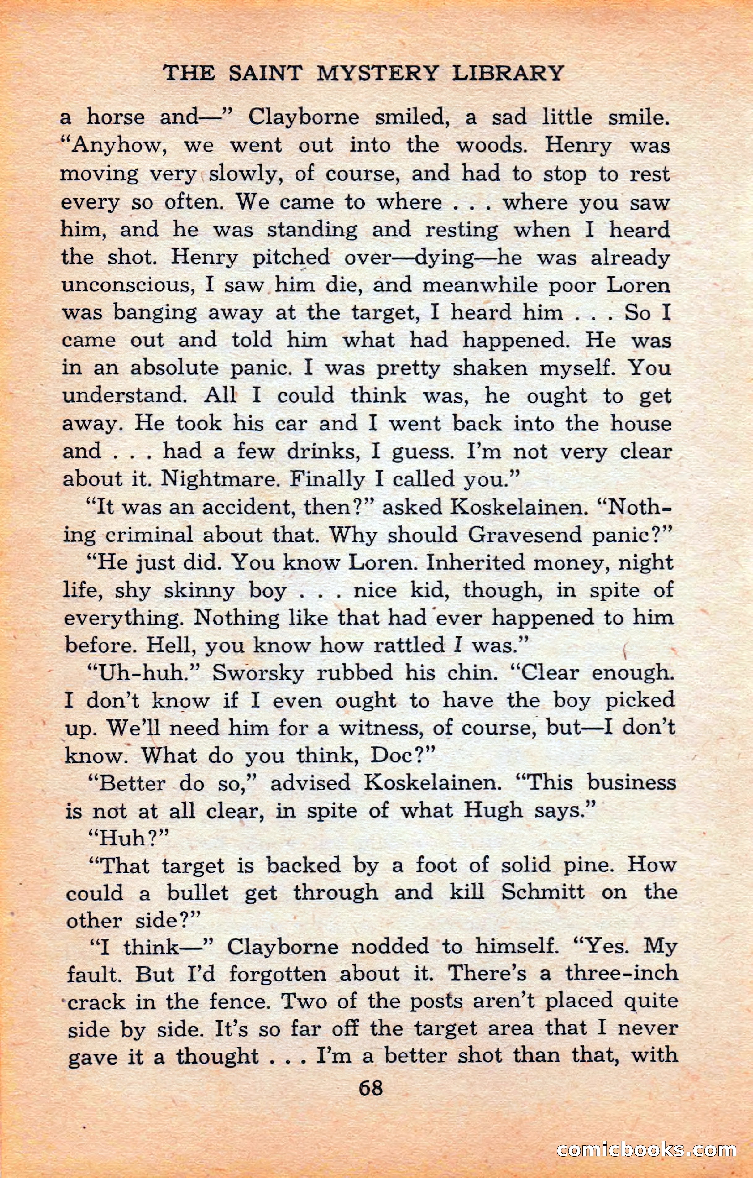 The Saint Mystery Library #120 — page 70 of 164