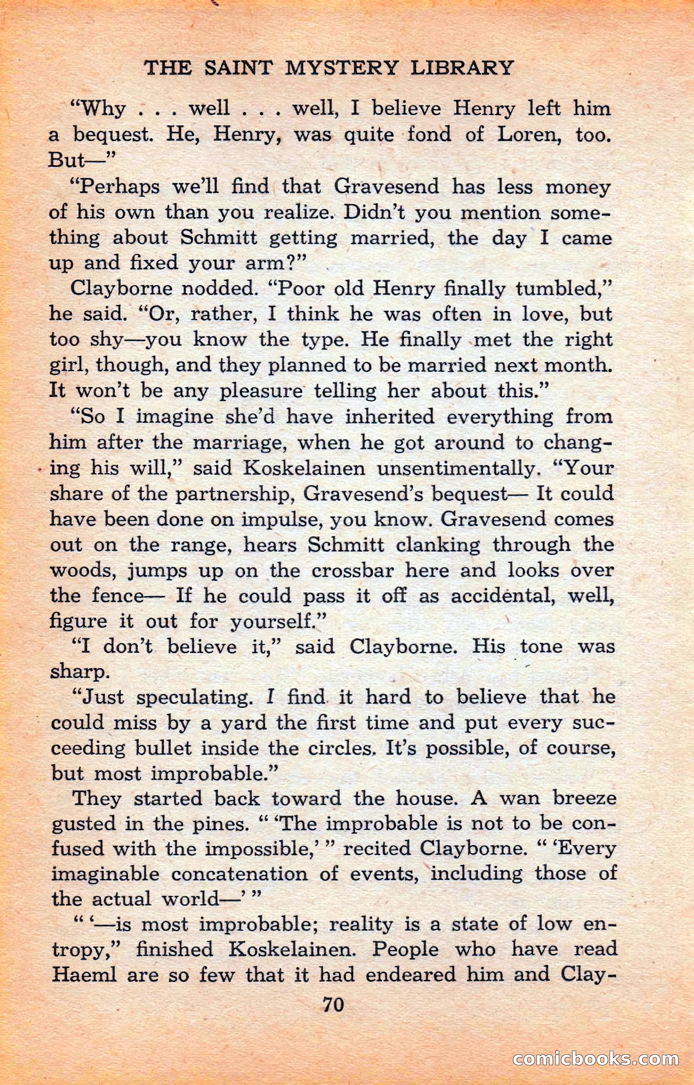 The Saint Mystery Library #120 — page 72 of 164