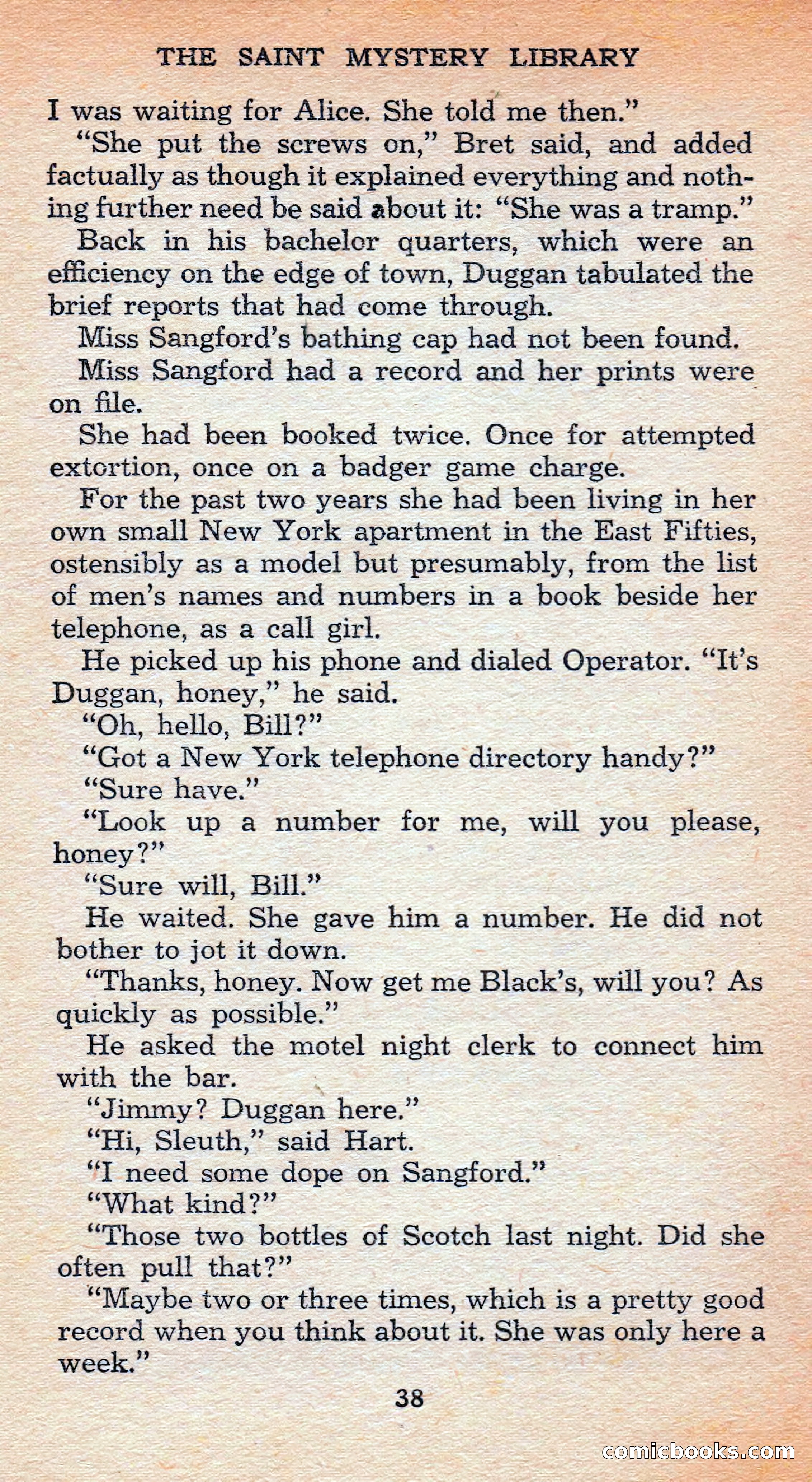 The Saint Mystery Library #128 — page 40 of 164