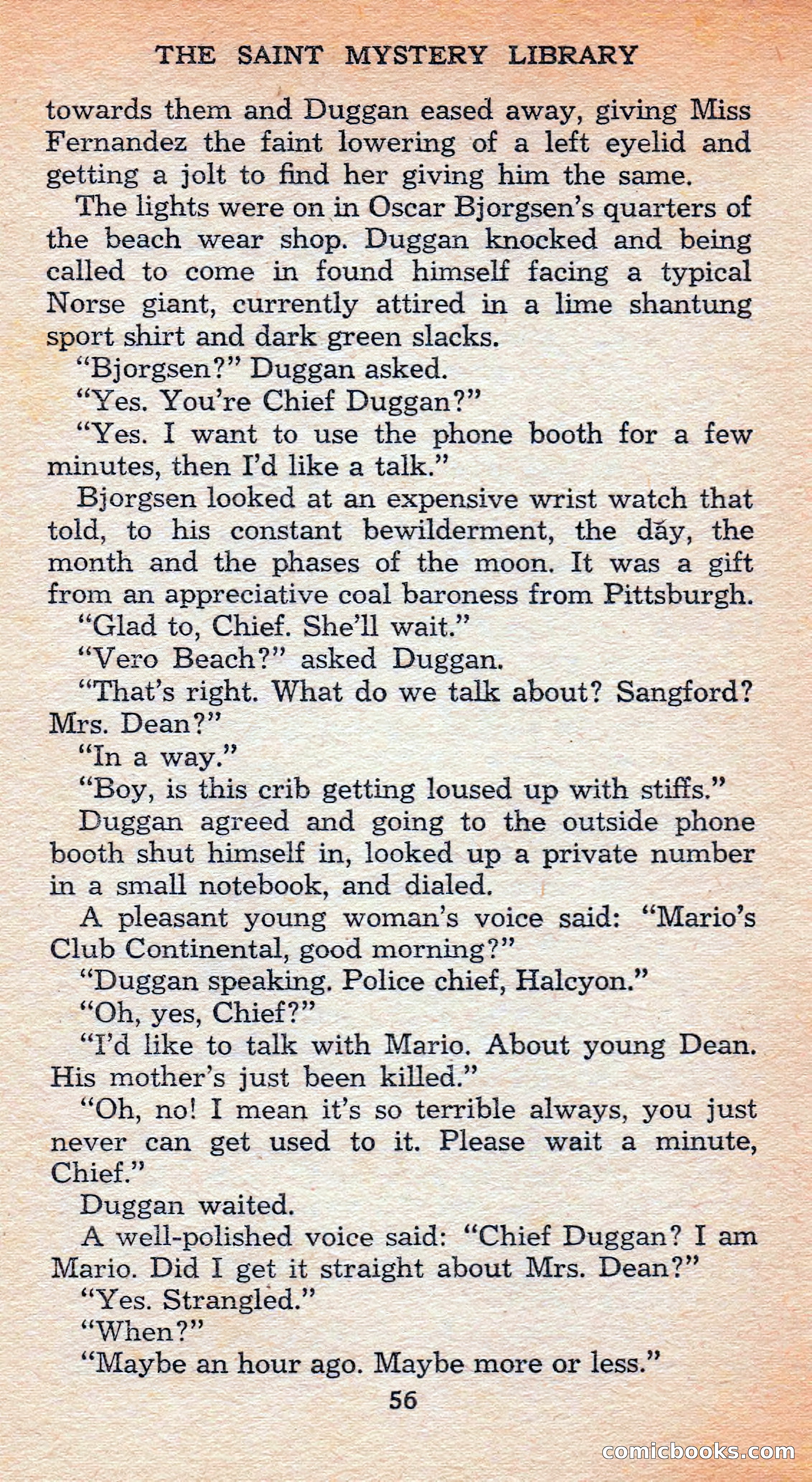 The Saint Mystery Library #128 — page 58 of 164