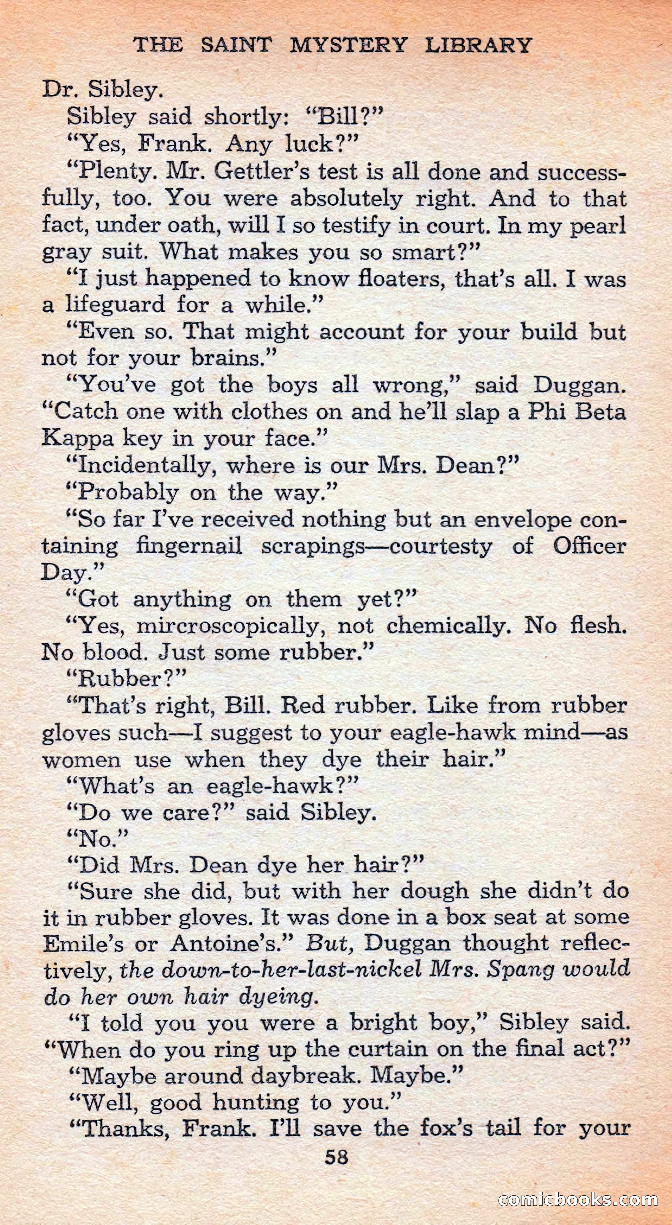 The Saint Mystery Library #128 — page 60 of 164